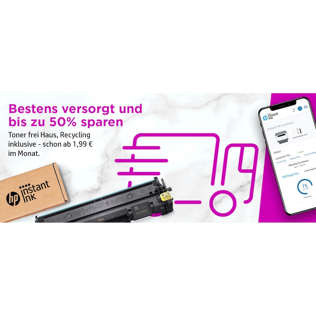 HP Multifunktionsdrucker »LaserJet MFP M234sdn«, 2 Monate gratis Drucken mit HP Instant Ink inklusive