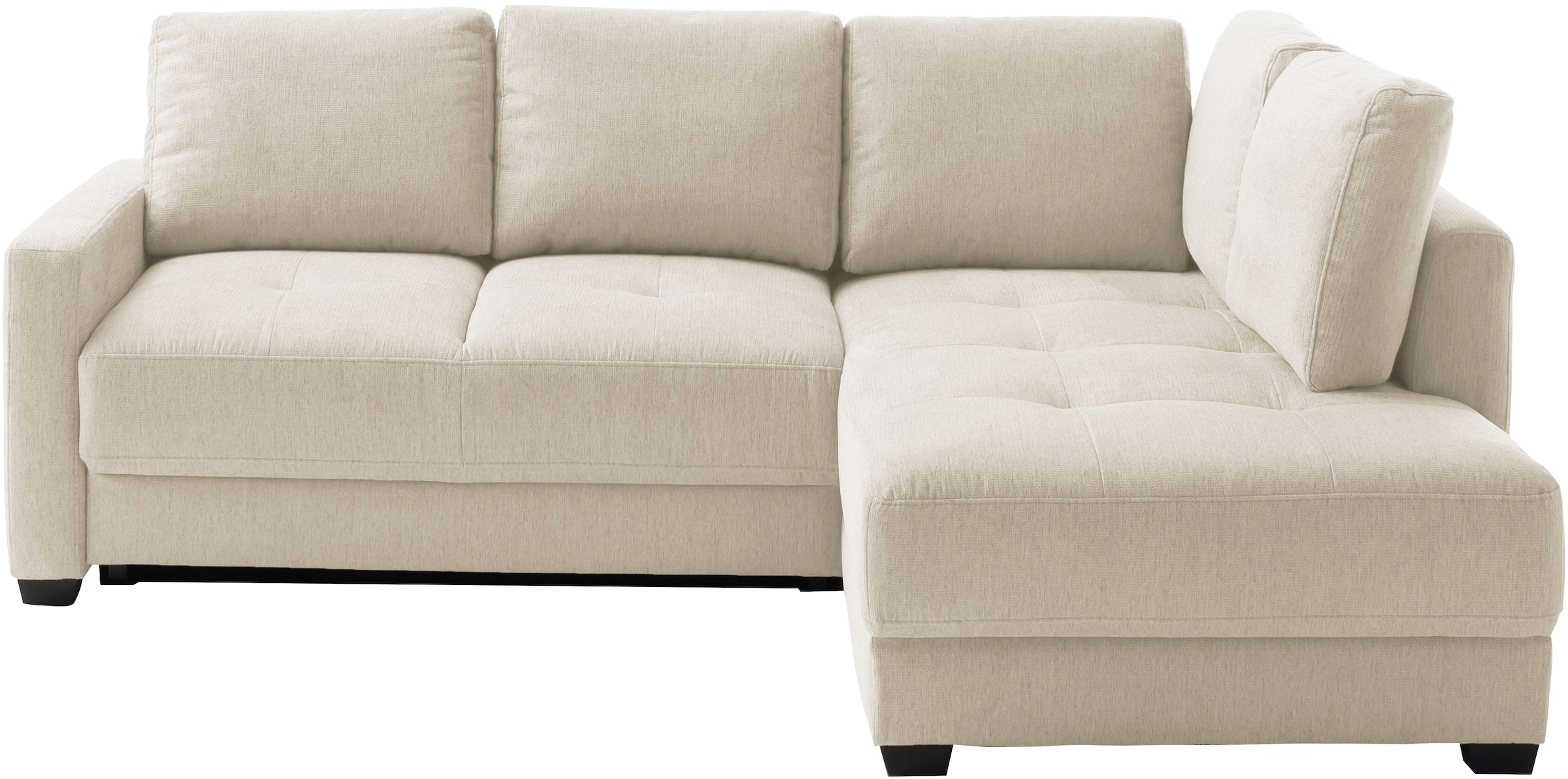 Mr. Couch Ecksofa »Pierre, L-Form mit Taschenfederkern« mit DuraSpring-Taschenfederkern bis 140 kg belastbar