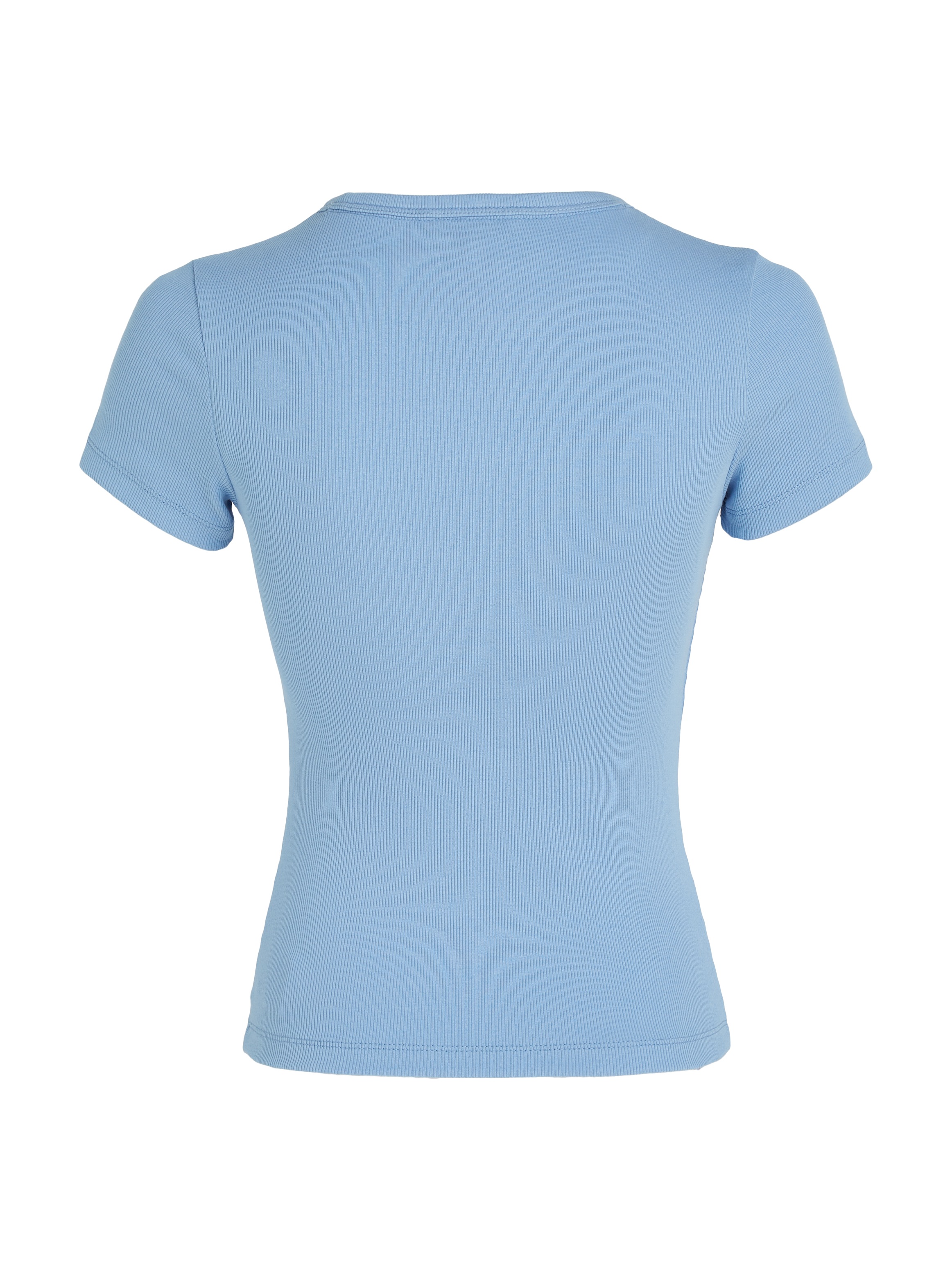 Tommy Jeans T-Shirt »TJW SLIM BADGE RIB TEE«, in Rippoptik