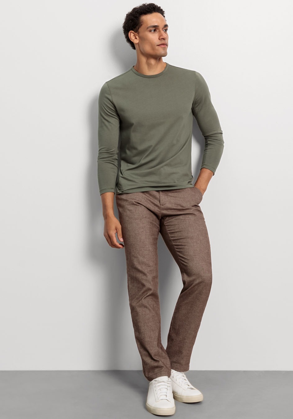 OLYMP Langarmshirt »Casual«