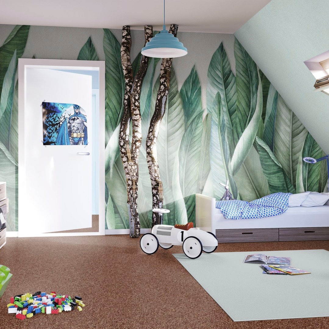 Bodenmeister Teppichboden »Baltic, Schlinge - meliert, Made in Belgium«, rechteckig, 5 mm Höhe, Wohnzimmer, Schlafzimmer, Kinderzimmer, Breite 400/500 cm