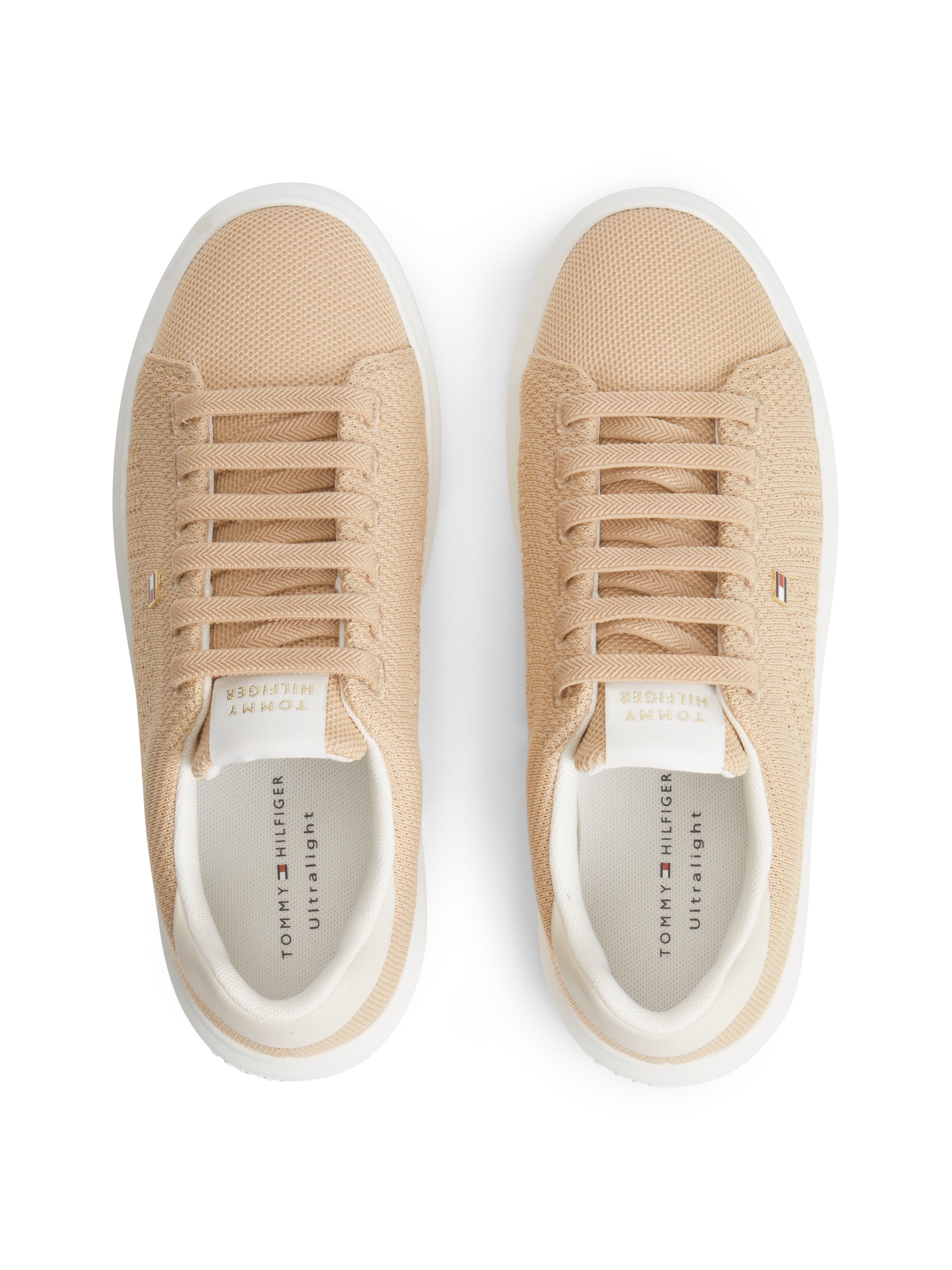 Tommy Hilfiger Sneaker »TH ICON LIGHT KNIT SNEAKER«  Freizeitschuh, Halbschuh, Schnürschuh in sommerlicher Strick-Optik