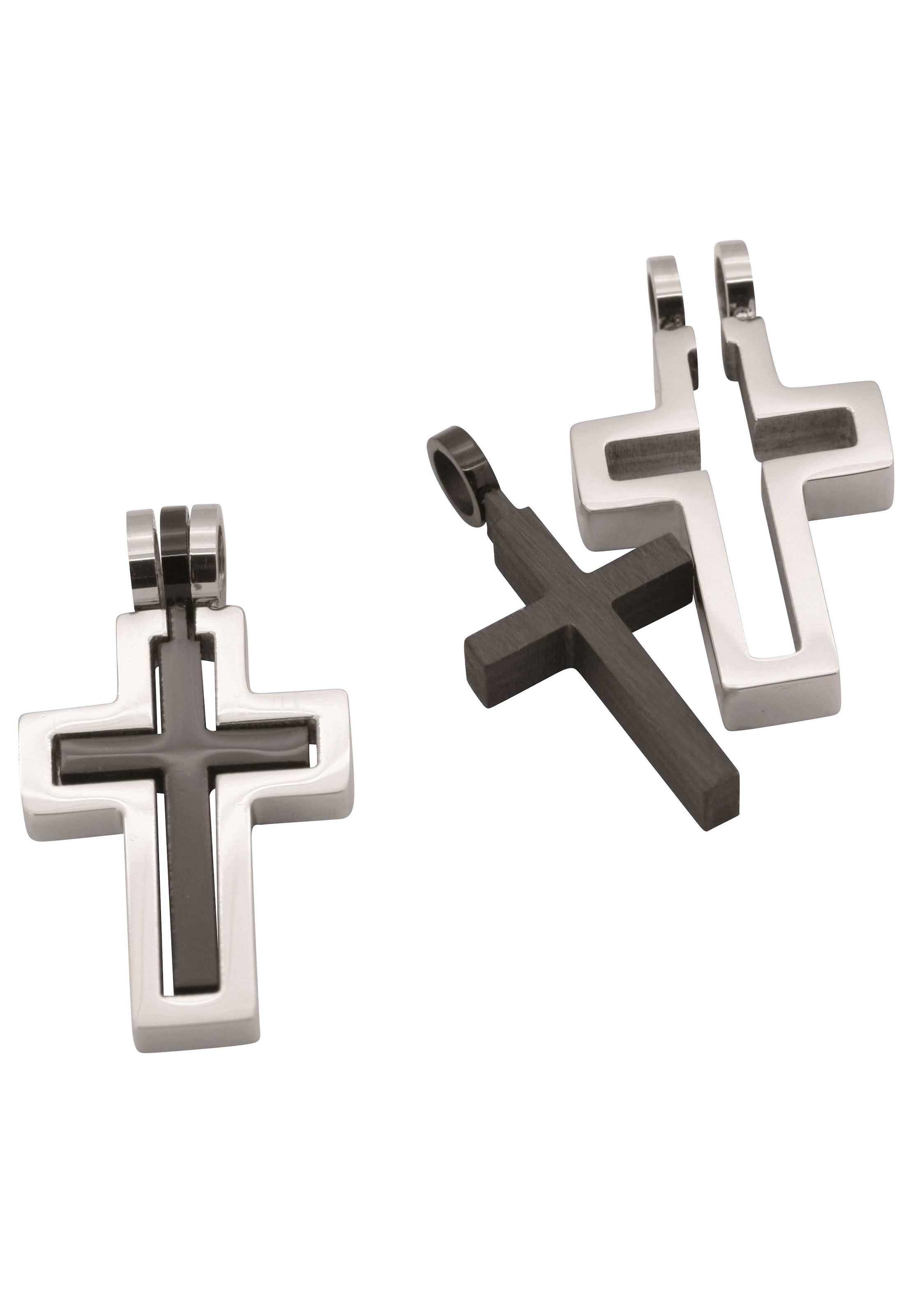 Firetti Anhänger Set »Multipack Schmuck Geschenk Kettenanhänger Kreuz  unisex«, (Set, 2 tlg.), zu Hoodie, Kleid, Shirt, Jeans, Sneaker! Anlass  Geburtstag Weihnachten bei OTTOversand