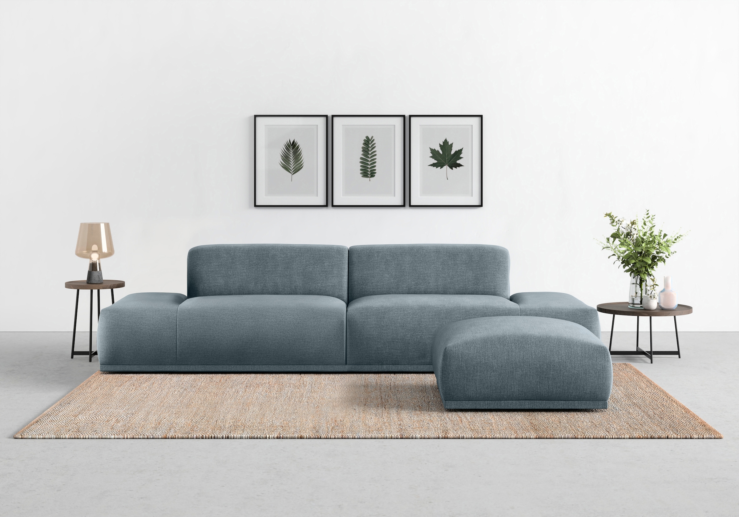 TRENDMANUFAKTUR Big-Sofa »Braga, toller Sitzkomfort, Designsofa«, in moderner Optik, mit hochwertigem Kaltschaum