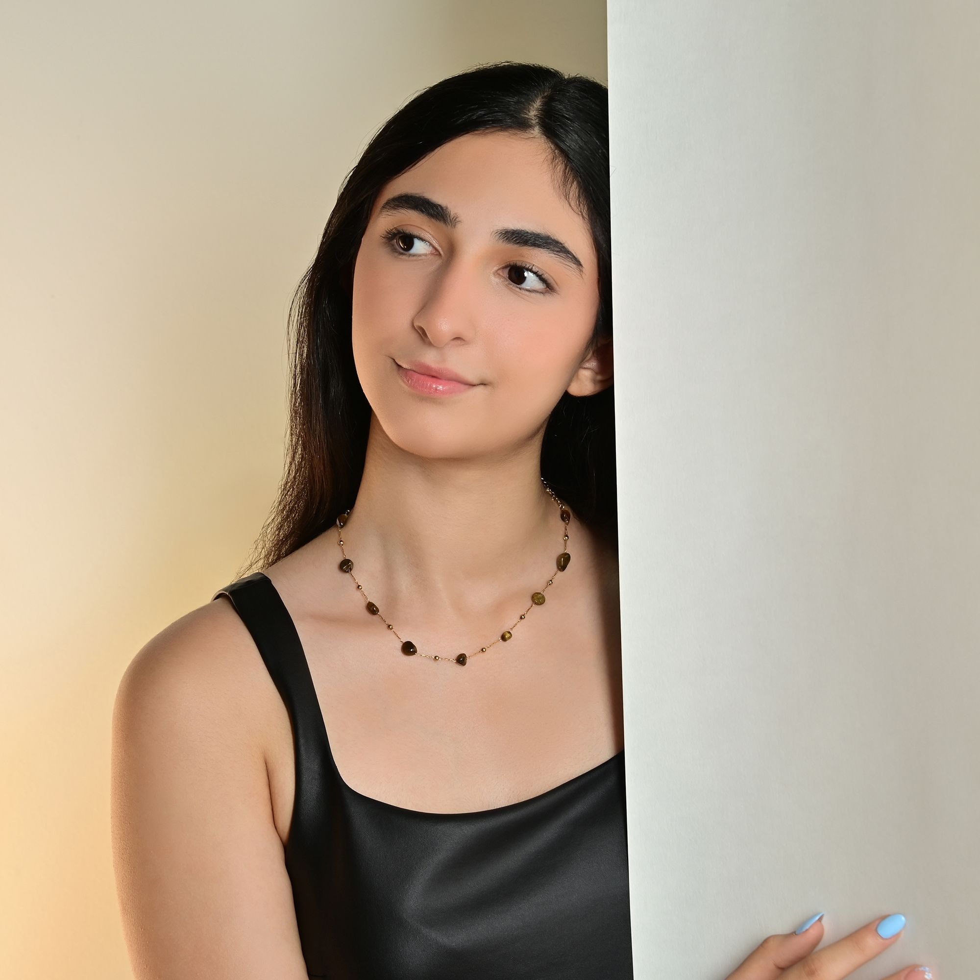 Adelia´s Gliederkette »Damen Halskette aus Edelstahl 40 cm«