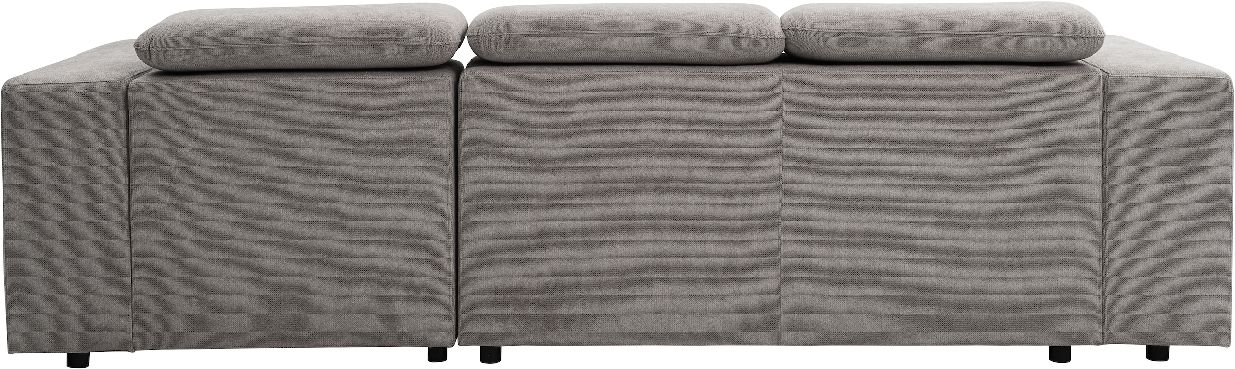 WERK2 Ecksofa »Cherry, modernes Sofa mit Komfortfunktionen, Breite 270cm, L-Form,«, bequem, mit verstellbaren Kopfteilen, Schlaffunktion und Bettkasten
