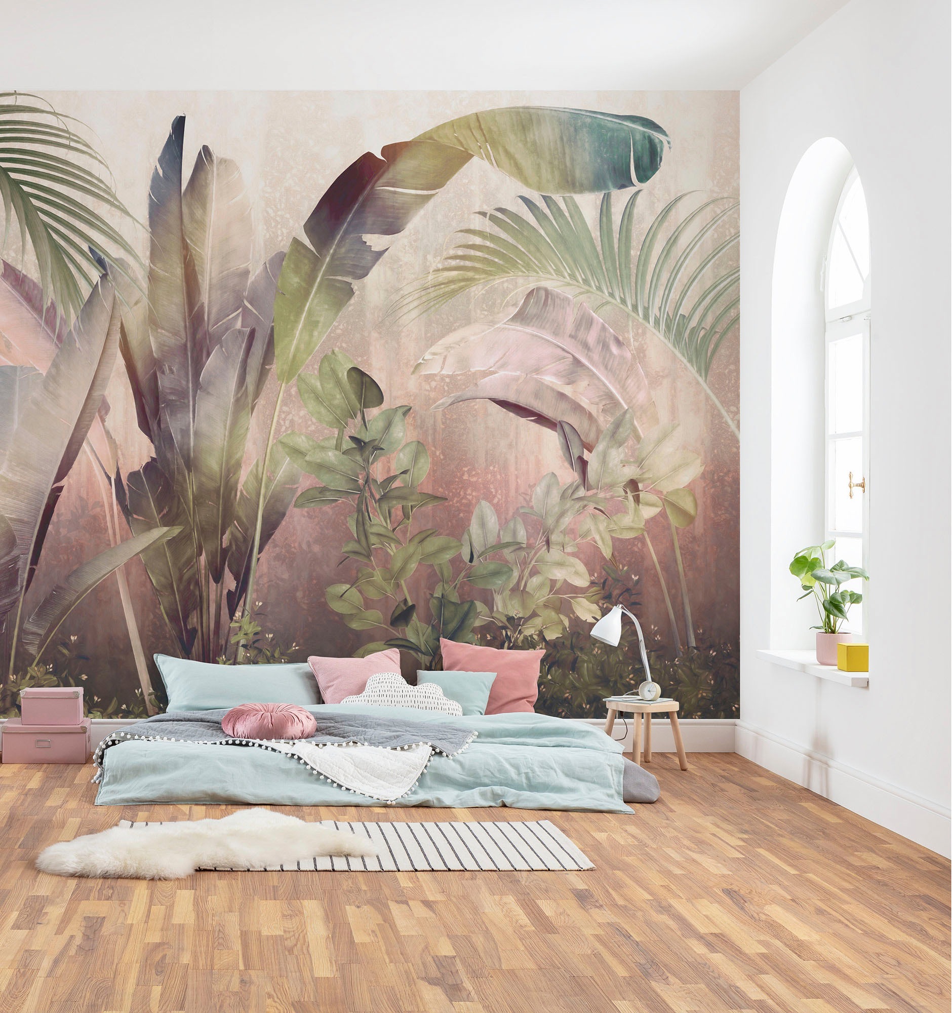 Komar Vliestapete »Digitaldruck Vlies - Rainforest Mist - Größe 350 x 250 cm«, bedruckt, Wohnzimmer, Schlafzimmer