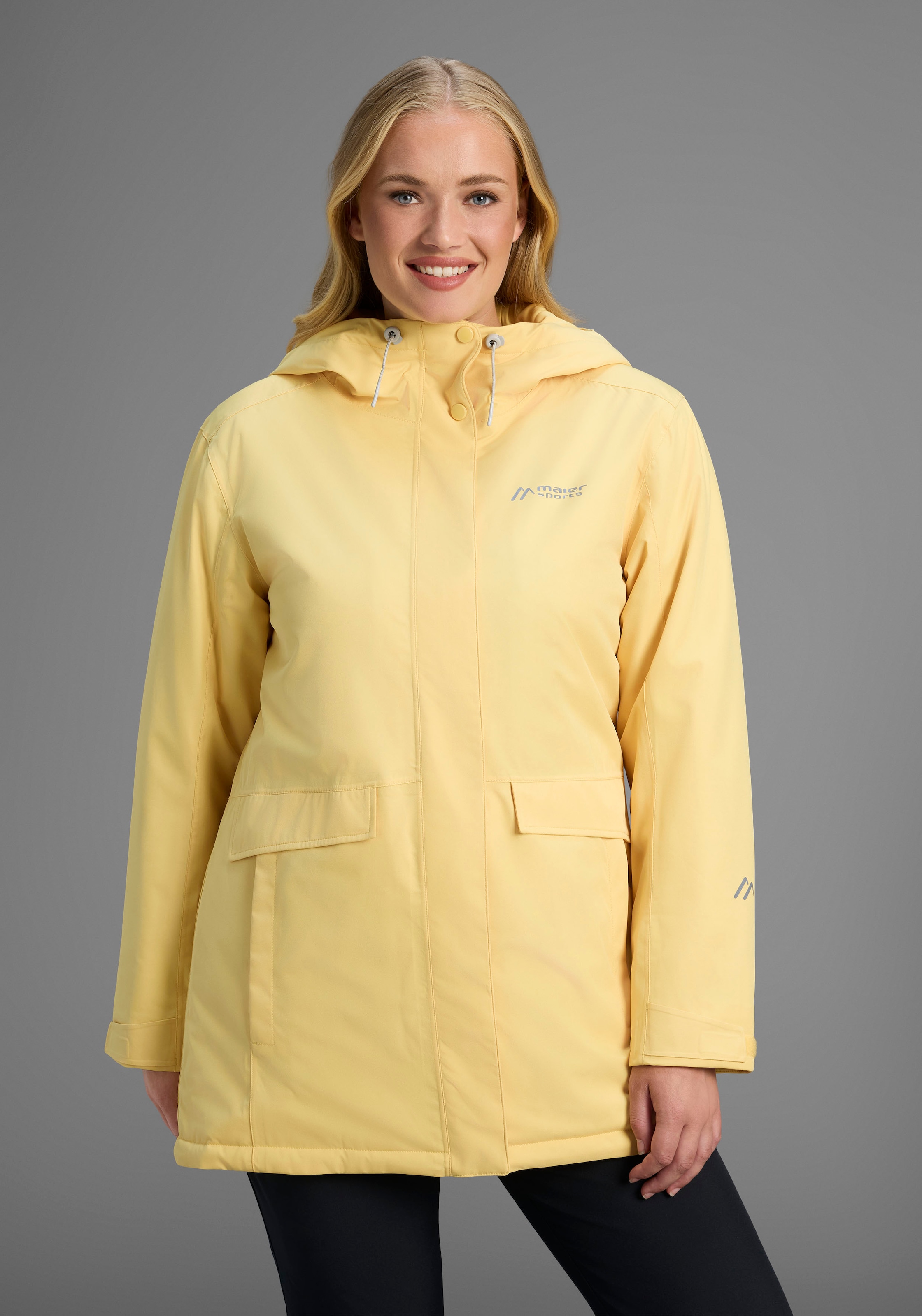 Maier Sports Allwetterjacke »DA-JACKE MTEX EL. LISBON« mit Kapuze mit mTEX-10.000-Membran, wasserdicht, winddicht, atmungsaktiv