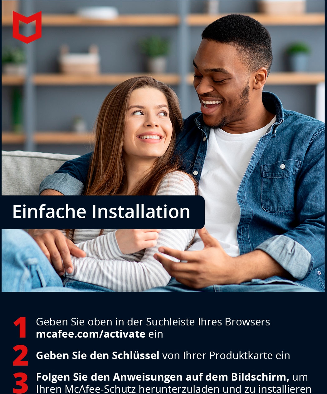 McAfee Virensoftware »McAfee Total Protection 5 Geräte - 1 Jahr«, Download Code in einer Box / Windows, Mac, iOS, Android