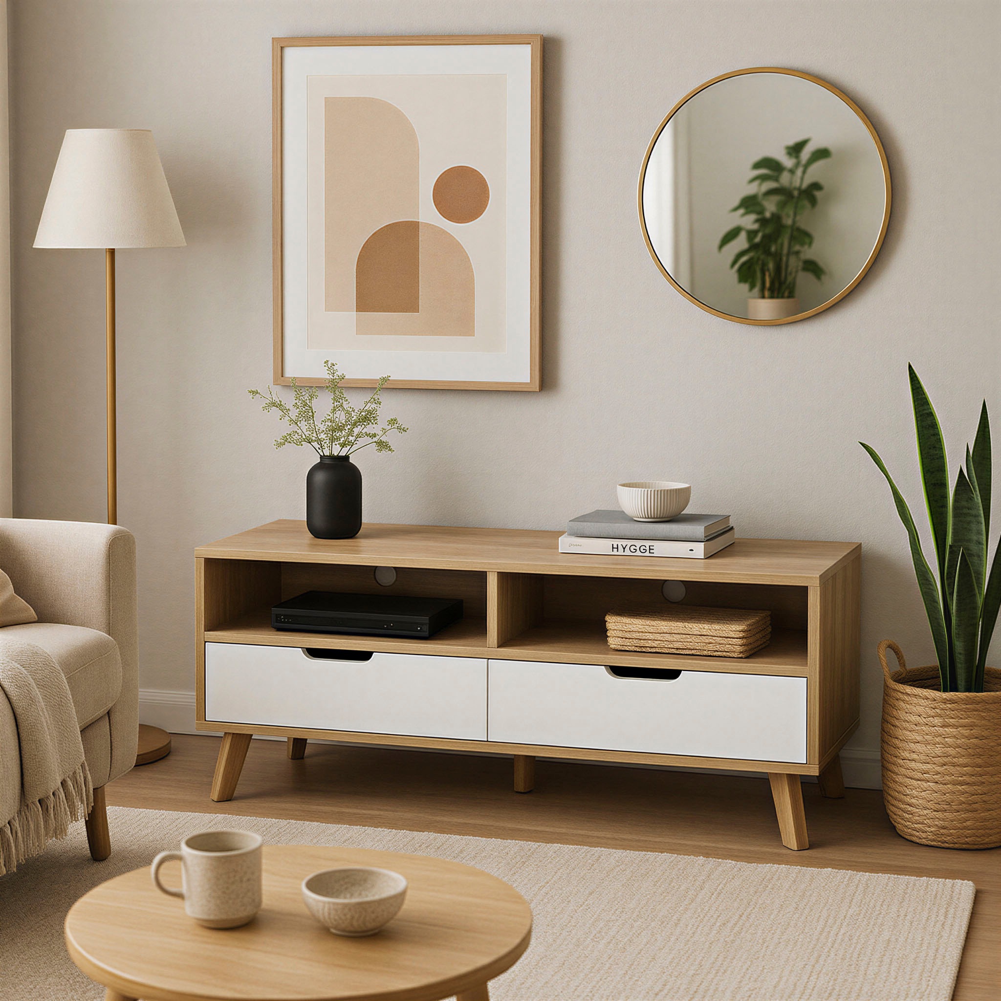 INOSIGN Lowboard »Delea« Kommode mit 2 Kabeldurchführungen