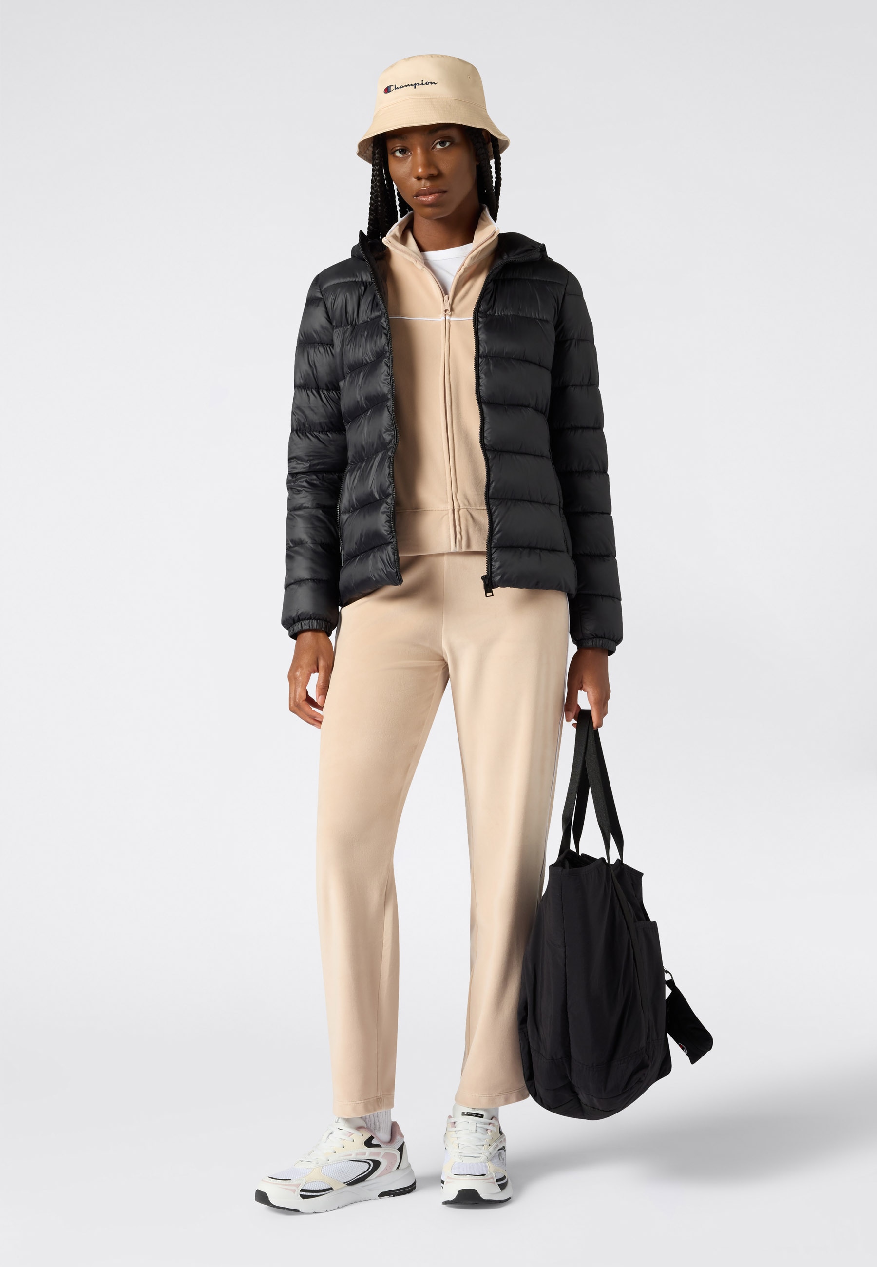 Champion Steppjacke »Light Outdoor Polyfilled Hooded Jacket« für Erwachsene, aus Polyamid, mit Polyester-Futter und Wattierung