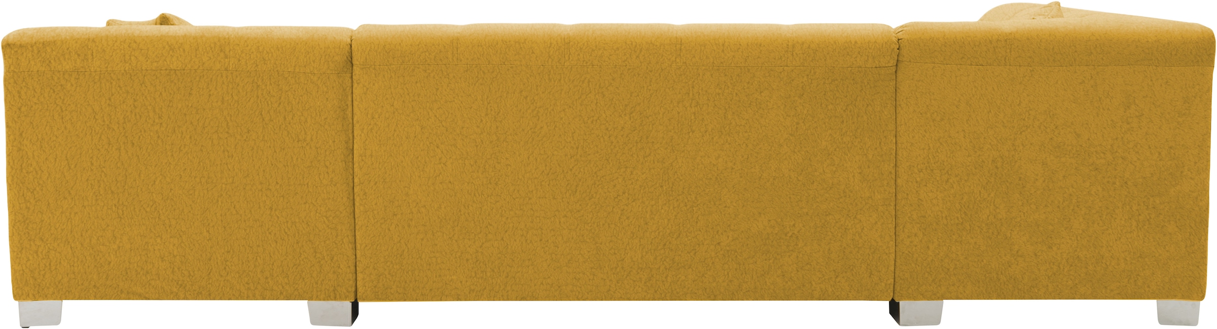 OTTO home Wohnlandschaft »Lolland 296 x 195 cm, modern, mit Steppungen, mittelfester Sitz« U-Form, aus pflegeleichtem, weichem Luxus-Microfaser
