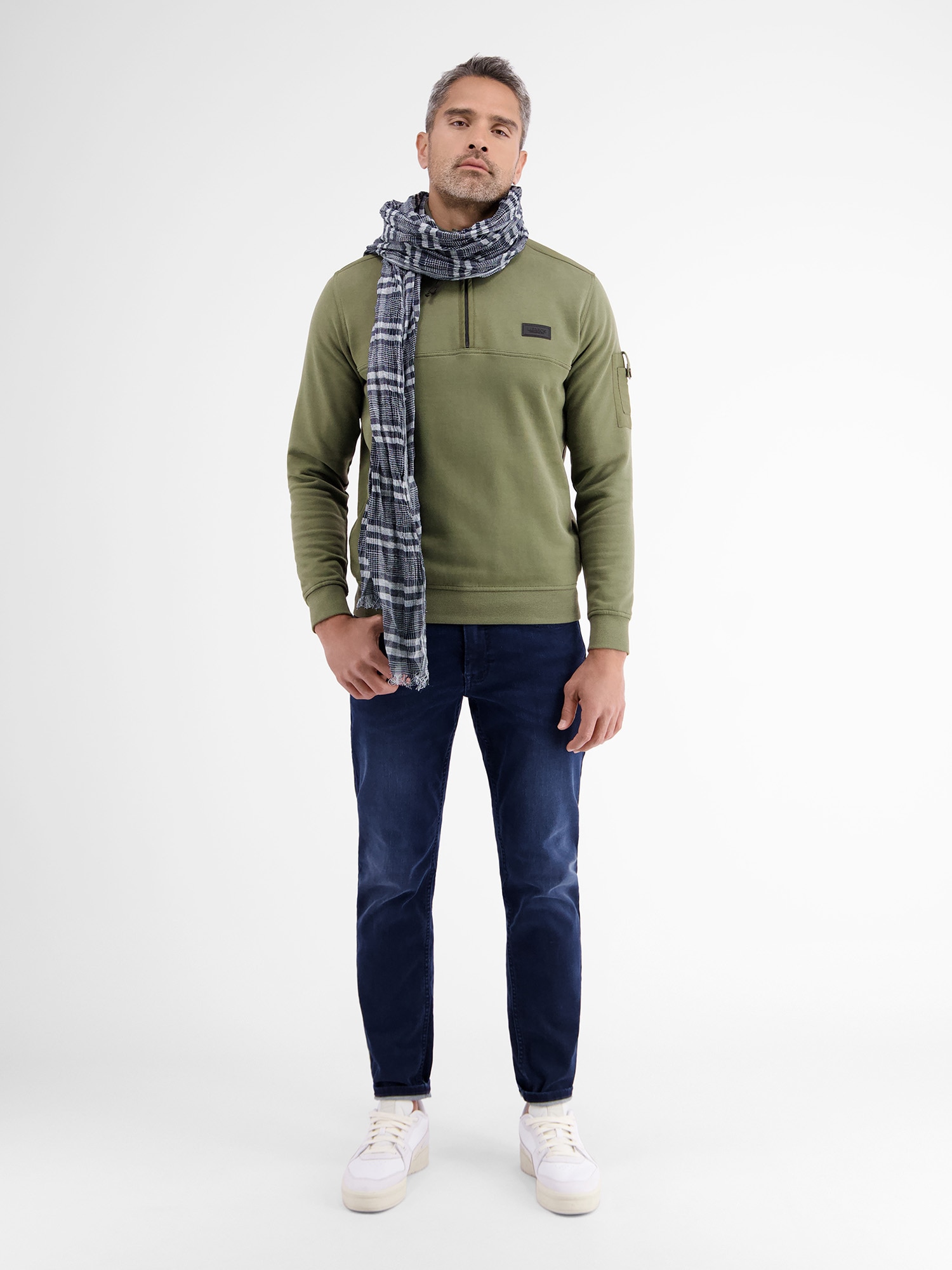 LERROS Sweatshirt »LERROS Troyer in weicher Sweatqualität«