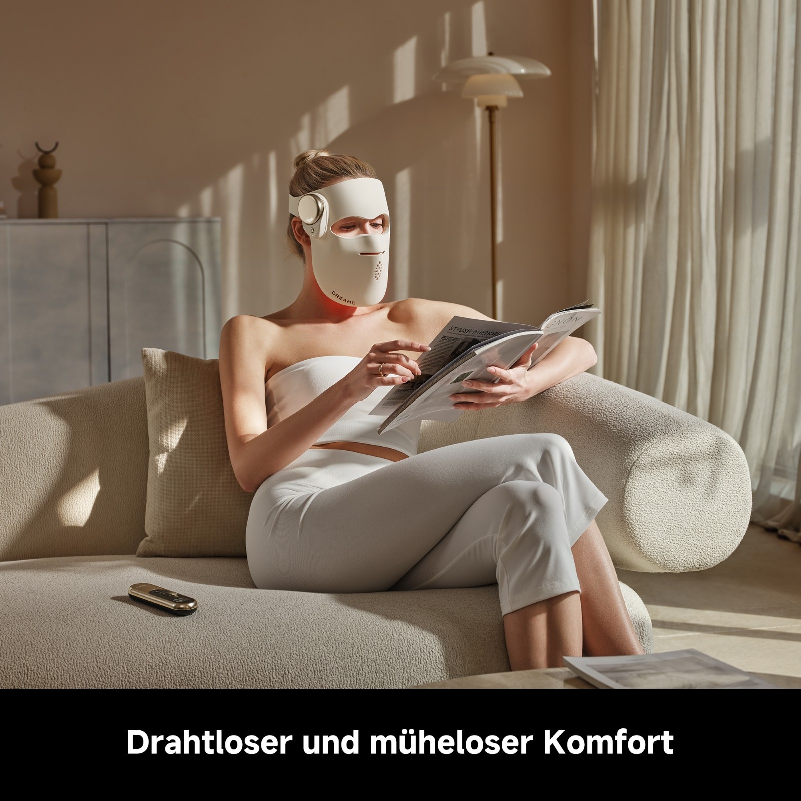 Dreame LED-Gesichtsmaske »Chrona« 280 LEDs, 5 Lichtmodi, kabellos, ergonomische 3D-Passform