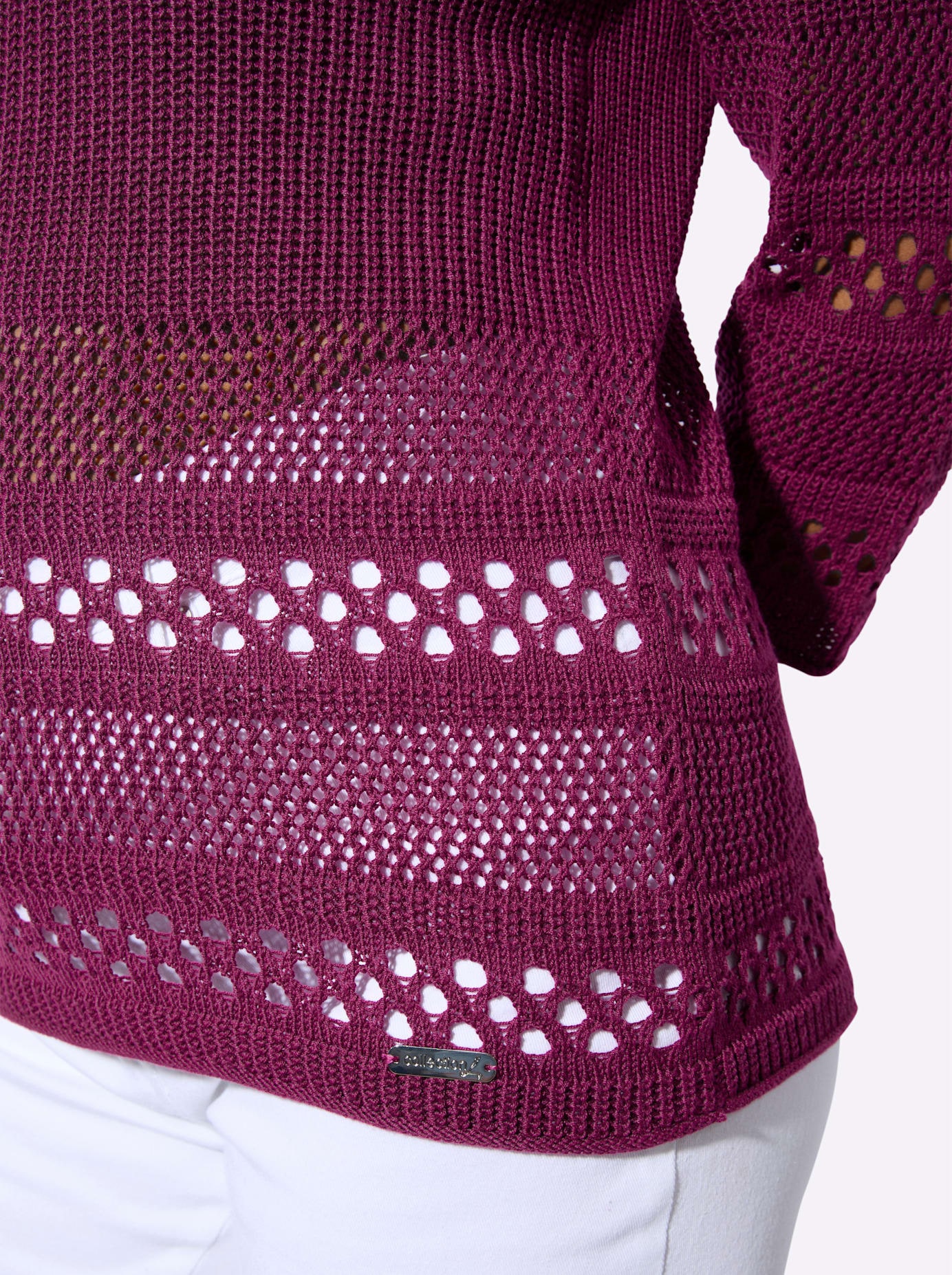 Casual Looks 3/4 Arm-Pullover »Ajour-Pullover«
