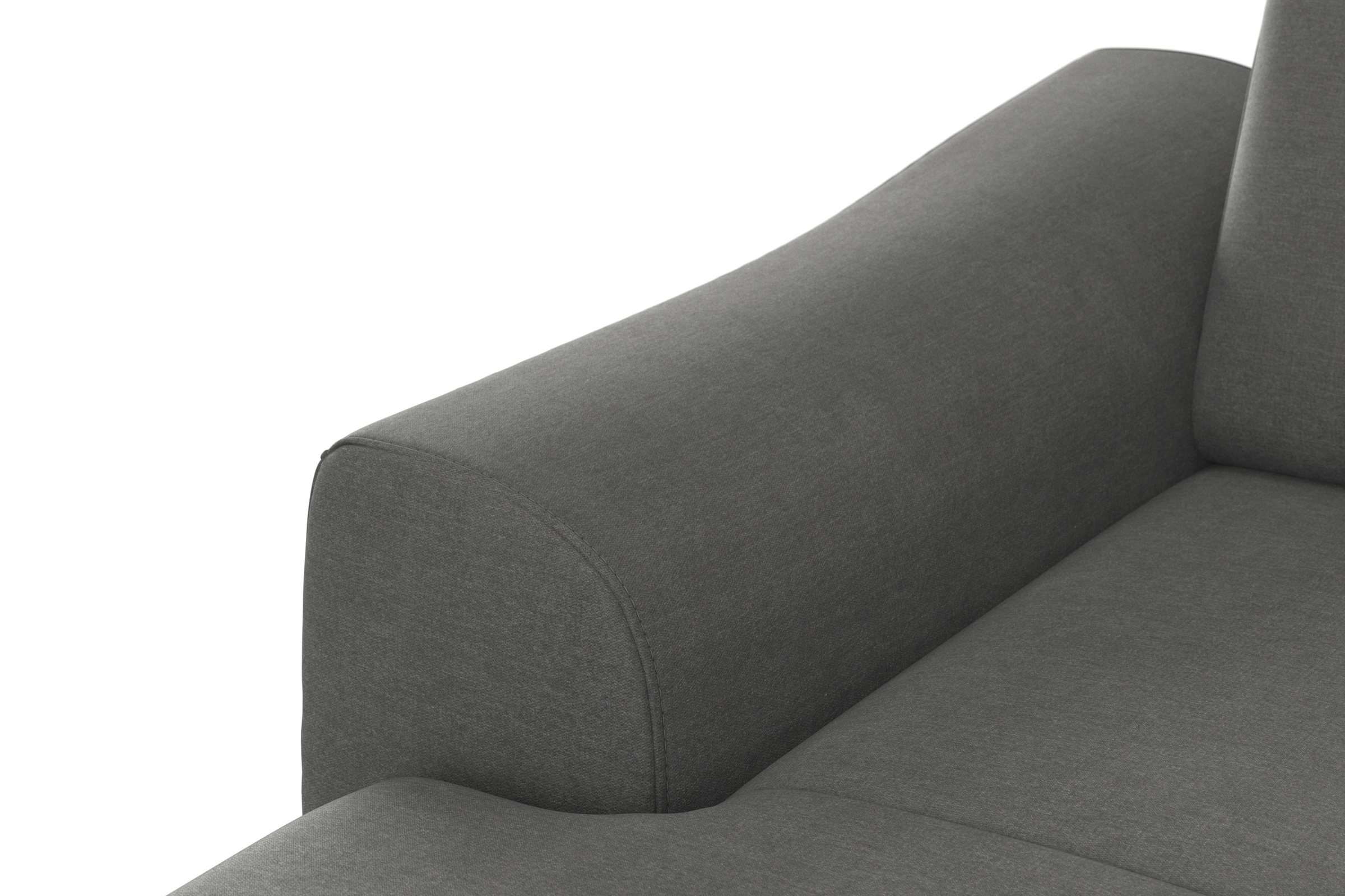 sit&more Wohnlandschaft »Dundee U-Form«, mit Federkern und Edelstahlfüßen, wahlweise mit Kopfteilverstellung