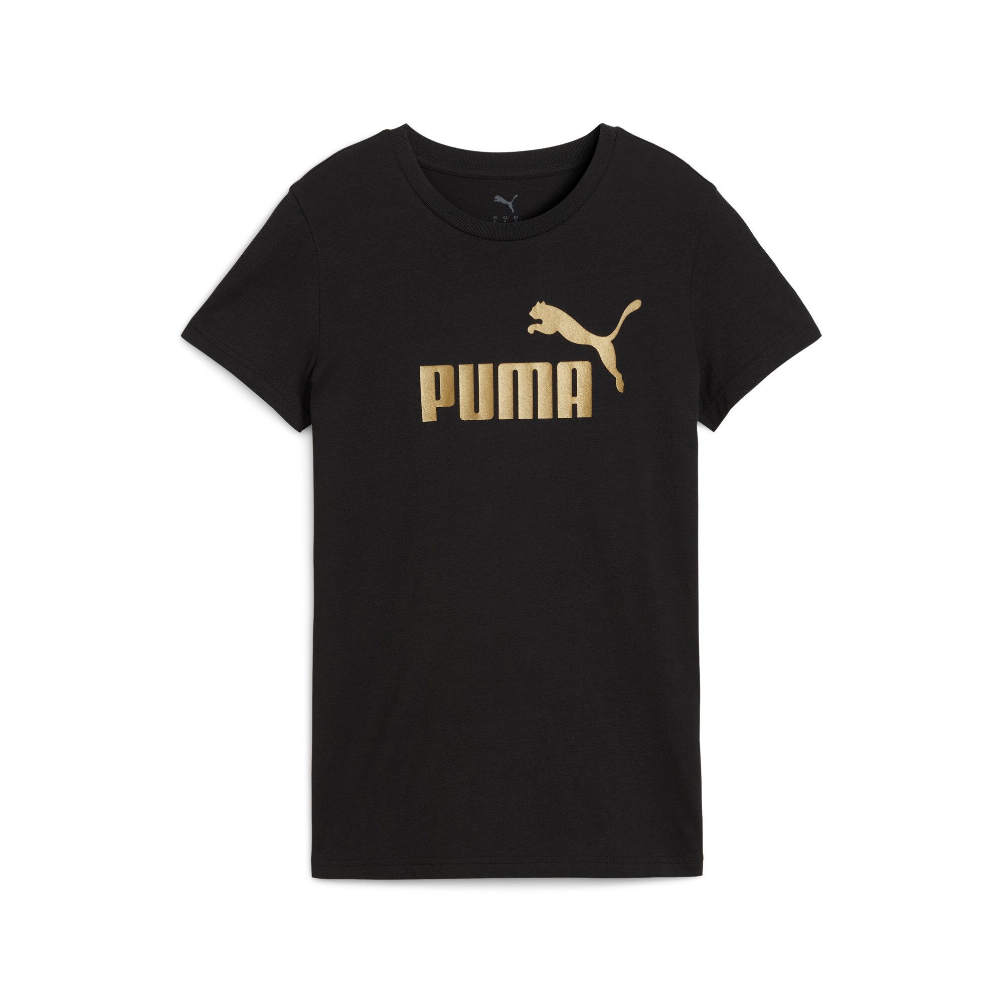 PUMA T-Shirt »ESS NO. 1 LOGO METALLIC TEE« Regular Fit, Kurzarm, Rundhalsausschnitt