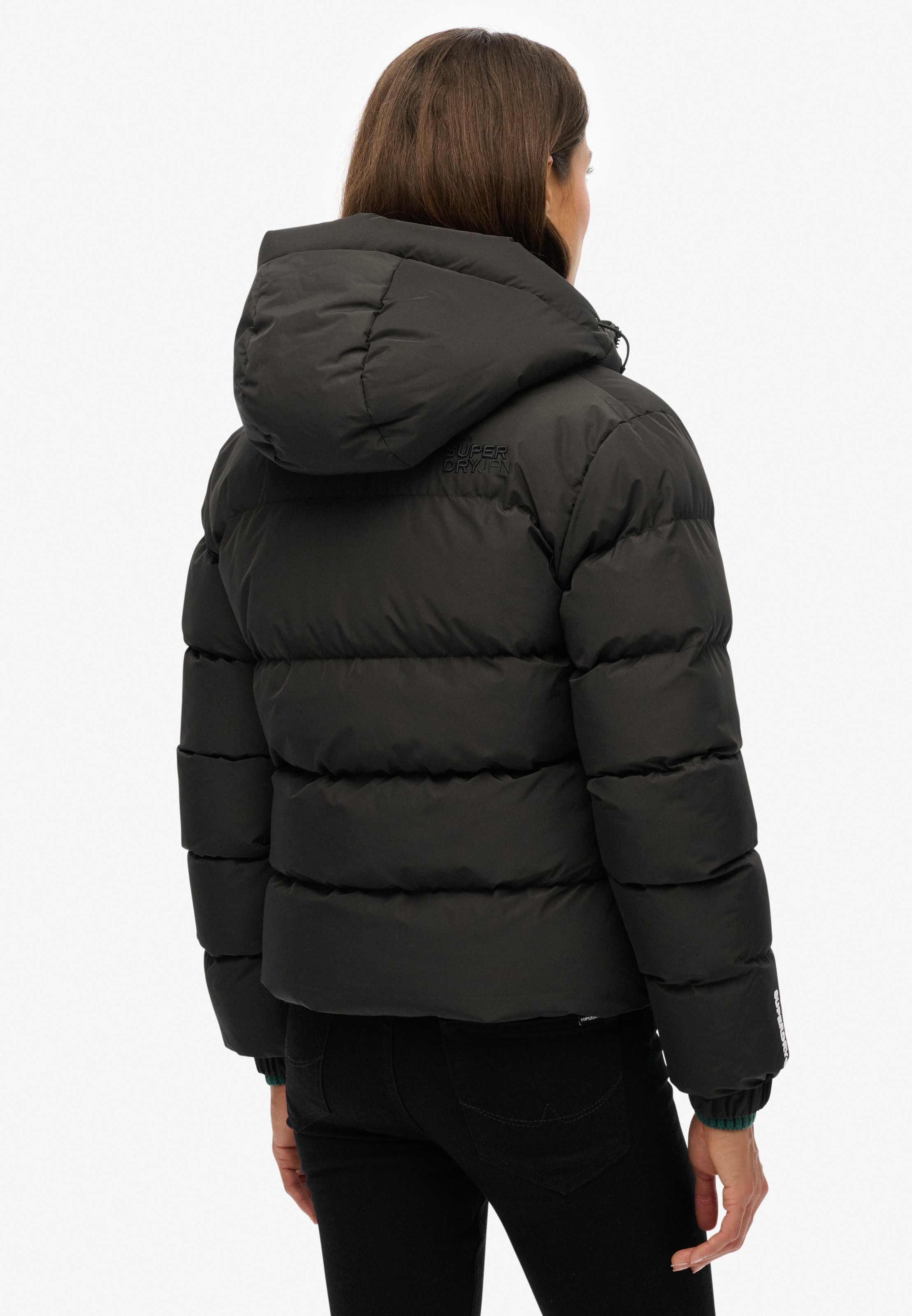 Superdry Steppjacke »HOODED SPORTS PUFFER JACKET«, mit Kapuze