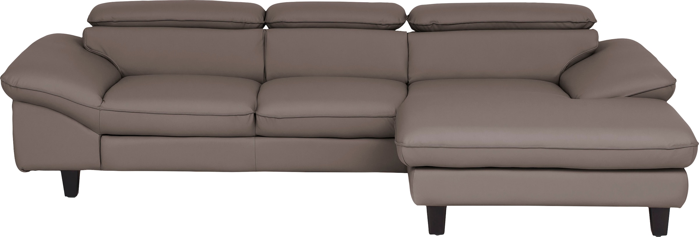 OTTO home Ecksofa »Pilot L-Form« mit Kopfteilverstellung, wahlweise mit Schlaffunktion & Bettkasten