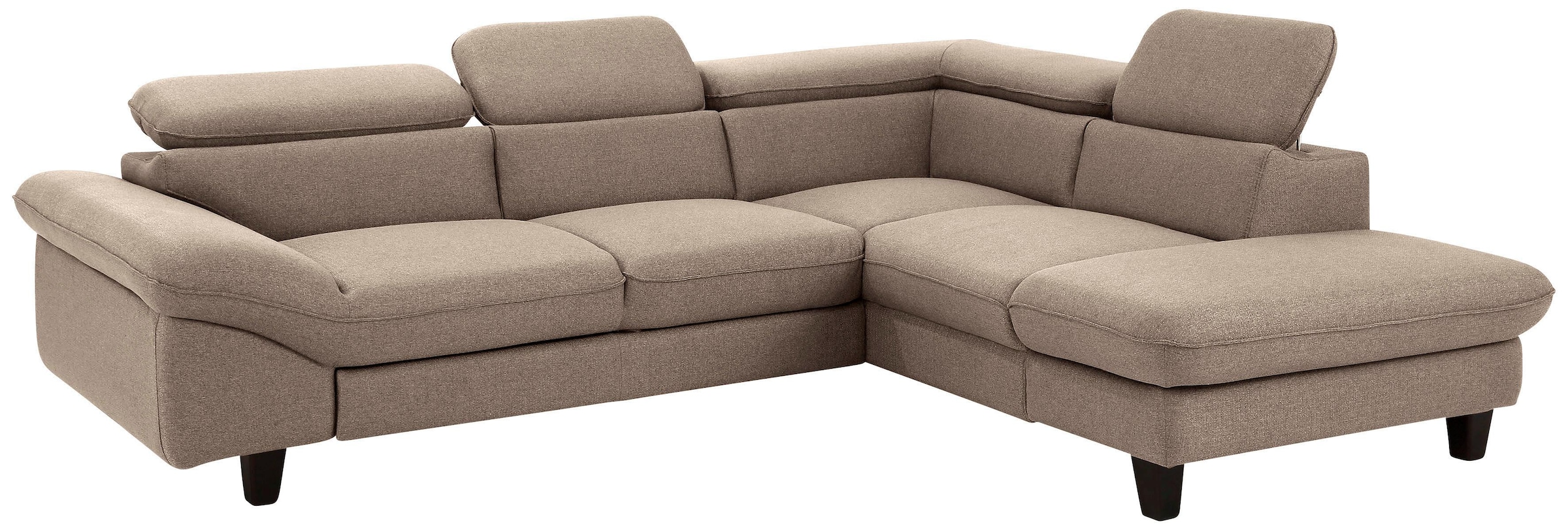 Home affaire Ecksofa »Pilot L-Form«, mit Kopfteilverstellung, wahlweise mit Bettfunktion & Bettkasten