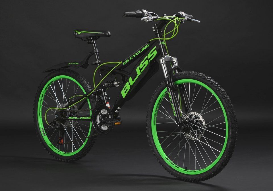 KS Cycling Jugendfahrrad »Bliss«, 18 Gang, Shimano, Tourney Schaltwerk, Kettenschaltung, für Damen und Herren, Kettenschaltung