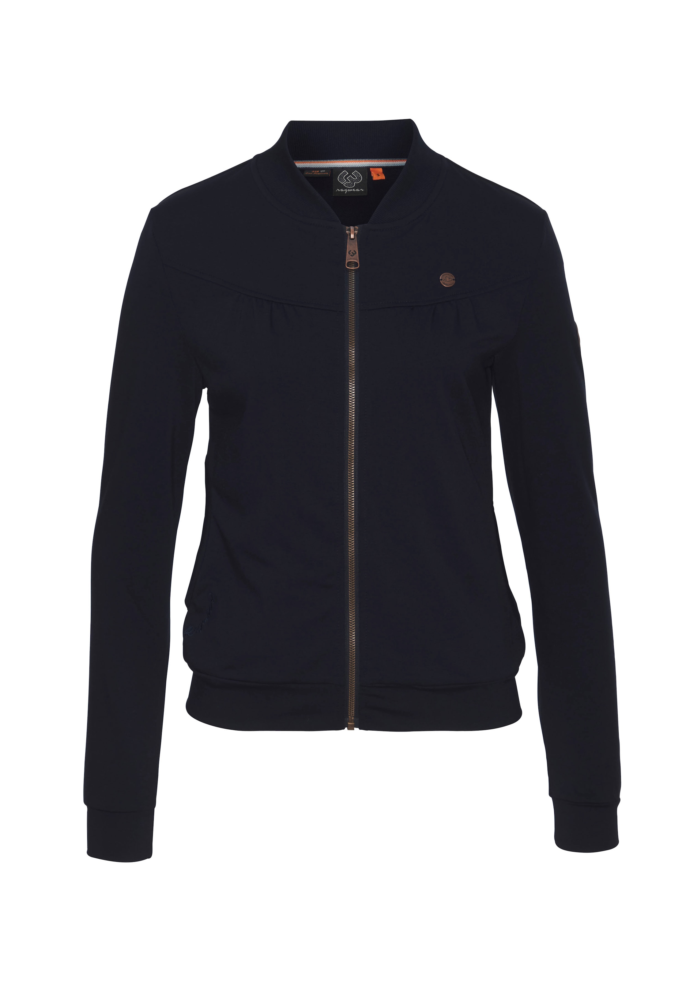Ragwear Sweatjacke »KENIA CORE«, mit Logo und gerafften Details