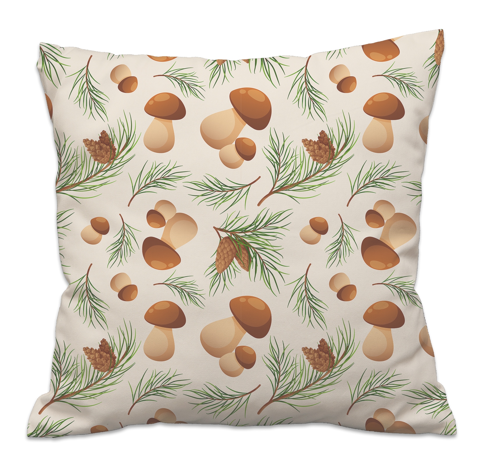 queence Dekokissen »Pilze im Herbstmotiv«, Dekokissen mit HD Premium Druck Weihnachten