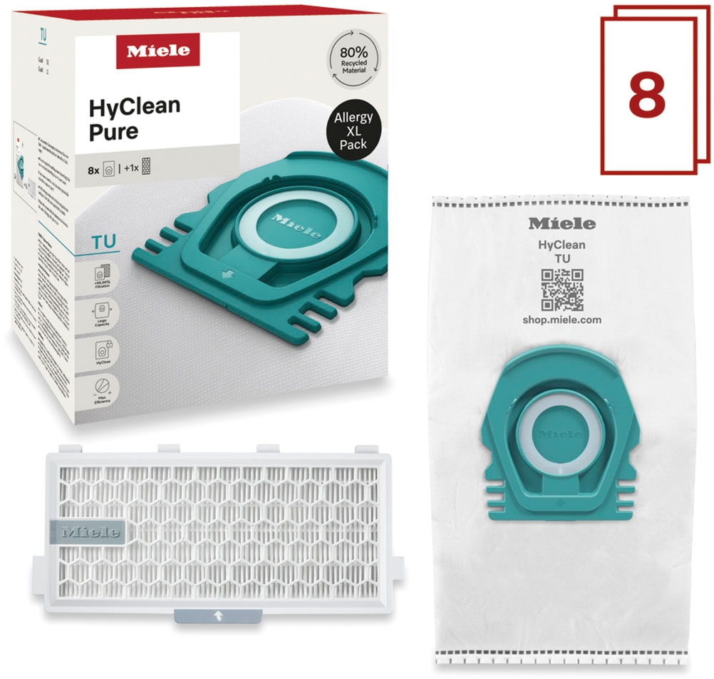 Miele Staubsaugerbeutel »XL-Pack Allergy Staubsaugerbeutel HyClean Pure TU« Miele Original Zubehör