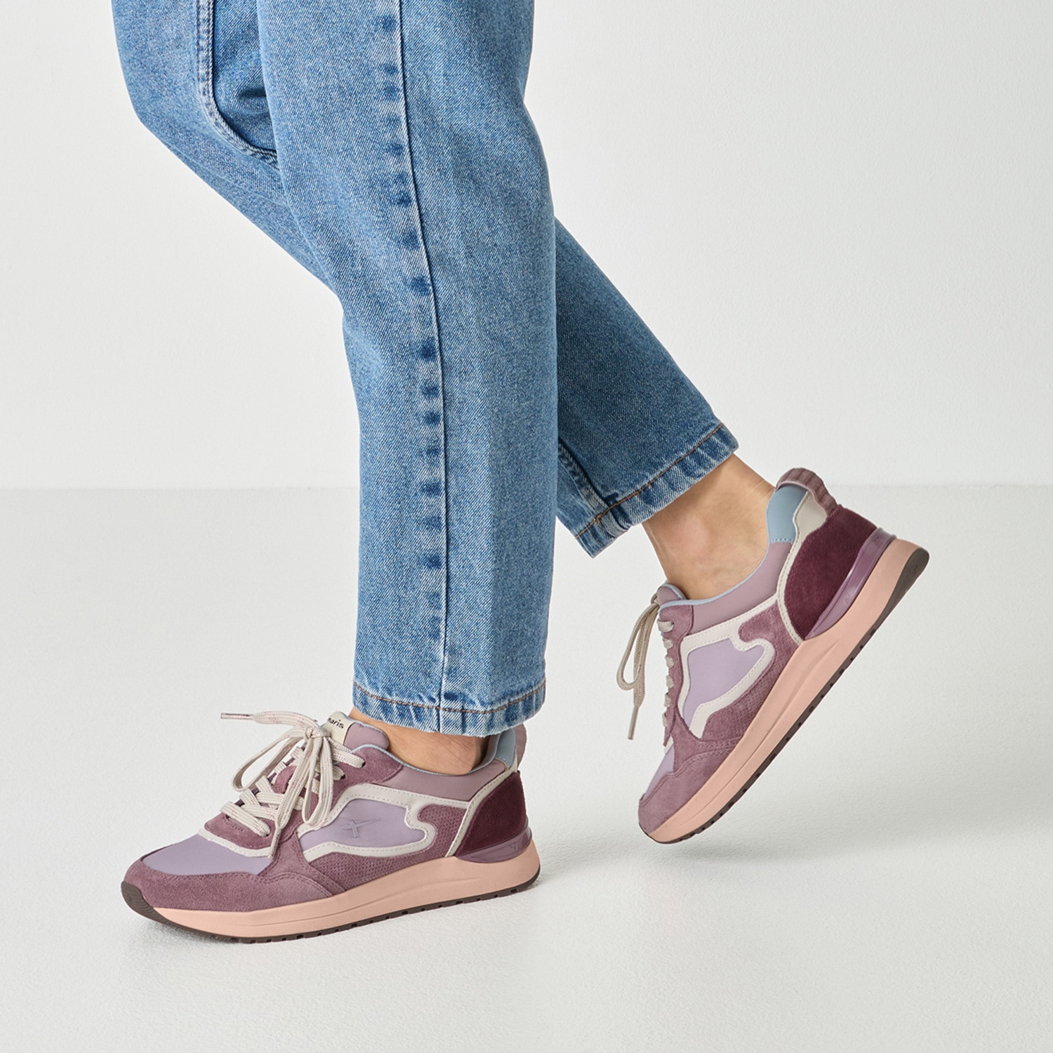 Tamaris Plateausneaker  Freizeitschuh, Halbschuh, Schnürschuh mit Kontrastbesatz