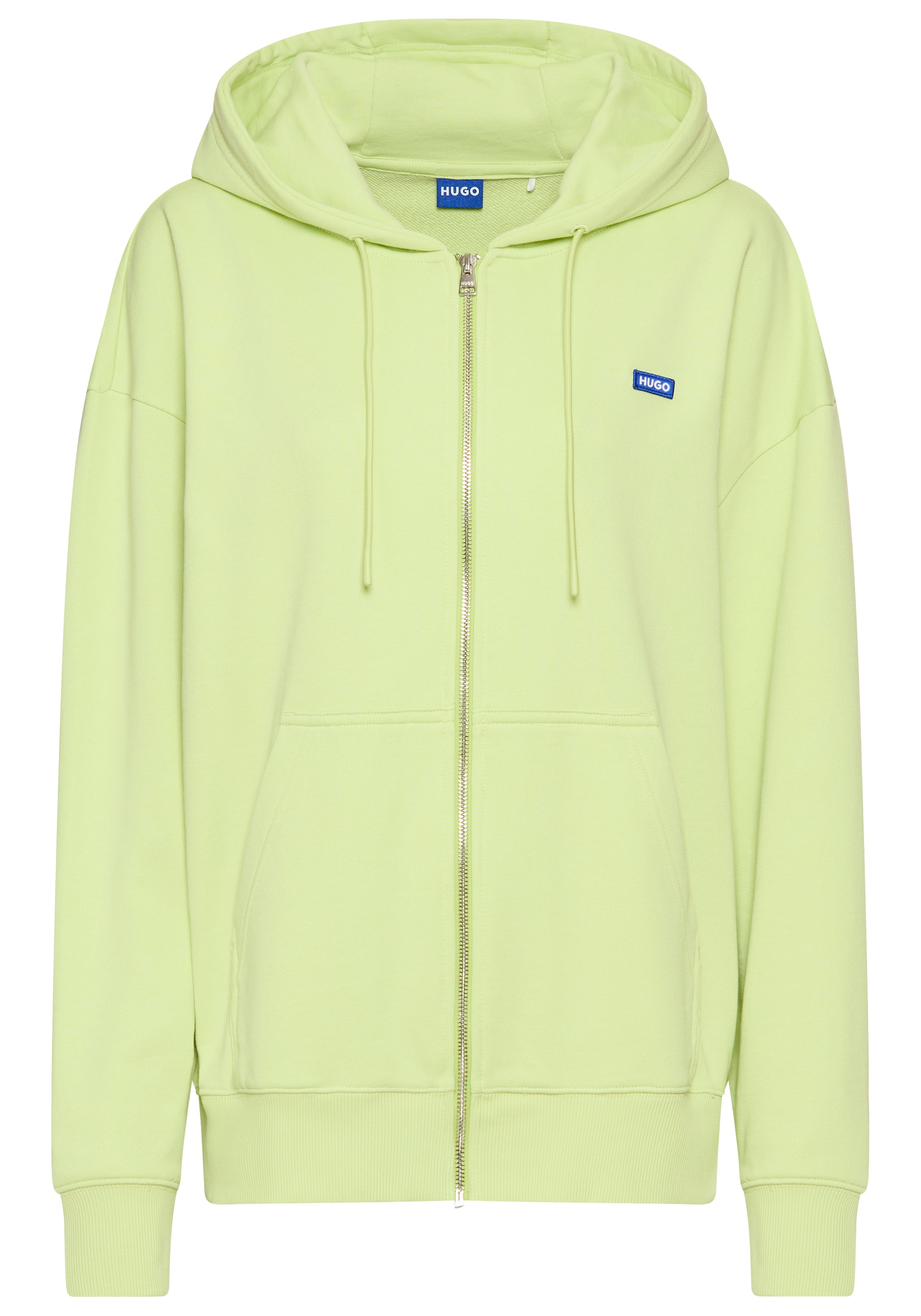 HUGO Blue Sweatjacke »Doa«, mit Kapuze, Logo-Badge