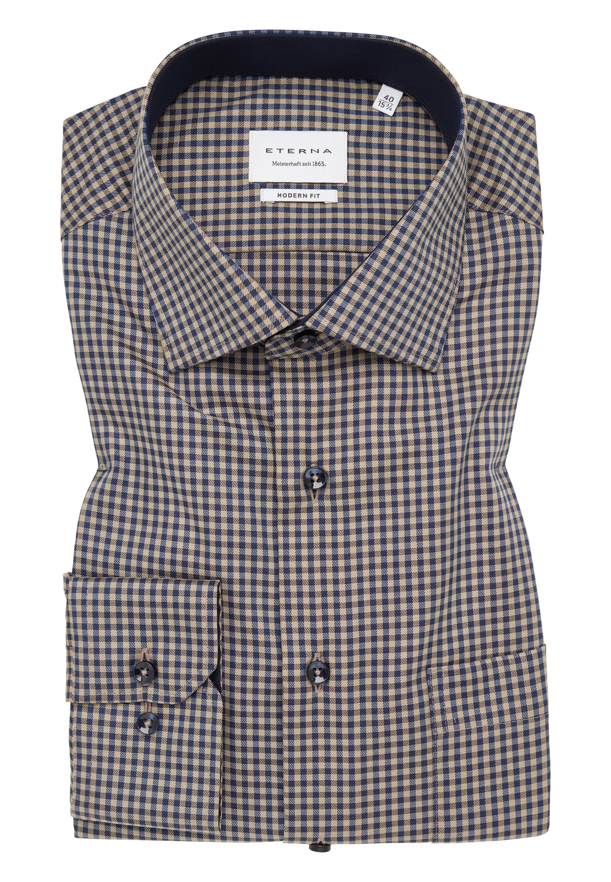 Eterna Langarmhemd »MODERN FIT«, NON IRON (bügelfrei)