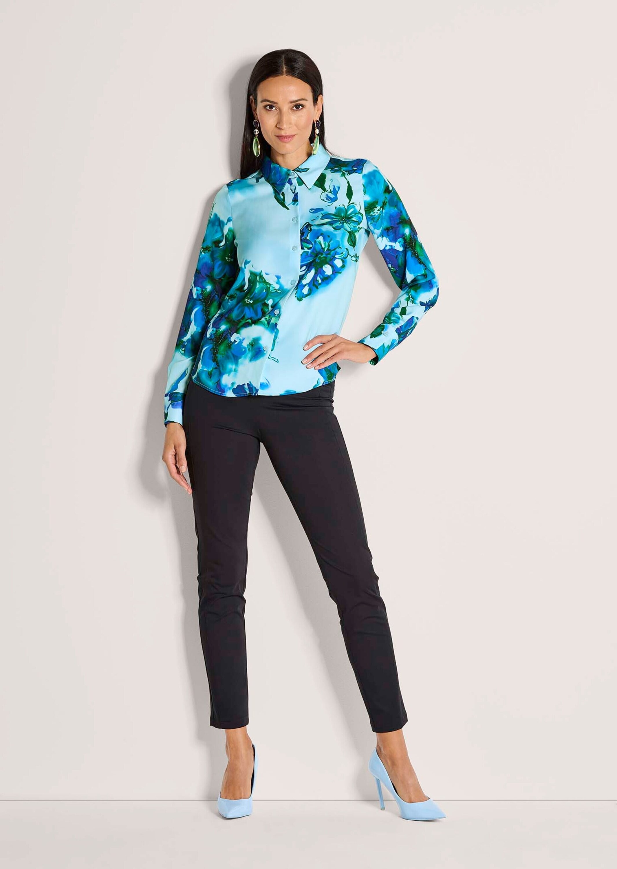 MADELEINE Langarmbluse »Hemdbluse Elegante Bluse mit Hemdkragen«