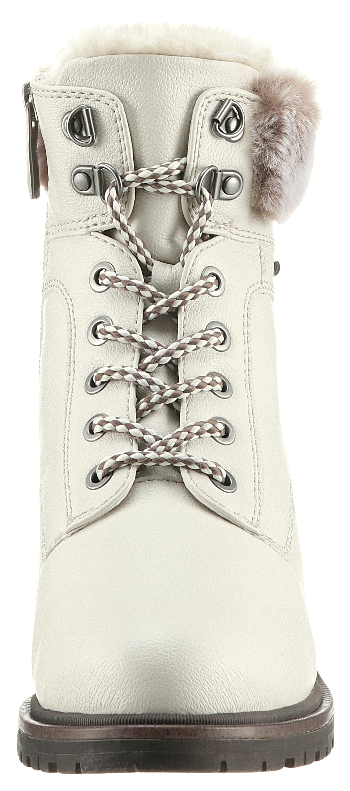 Tamaris Winterboots, Blockabsatz, Winterstiefelette, Schnürboots in veganer Verarbeitung