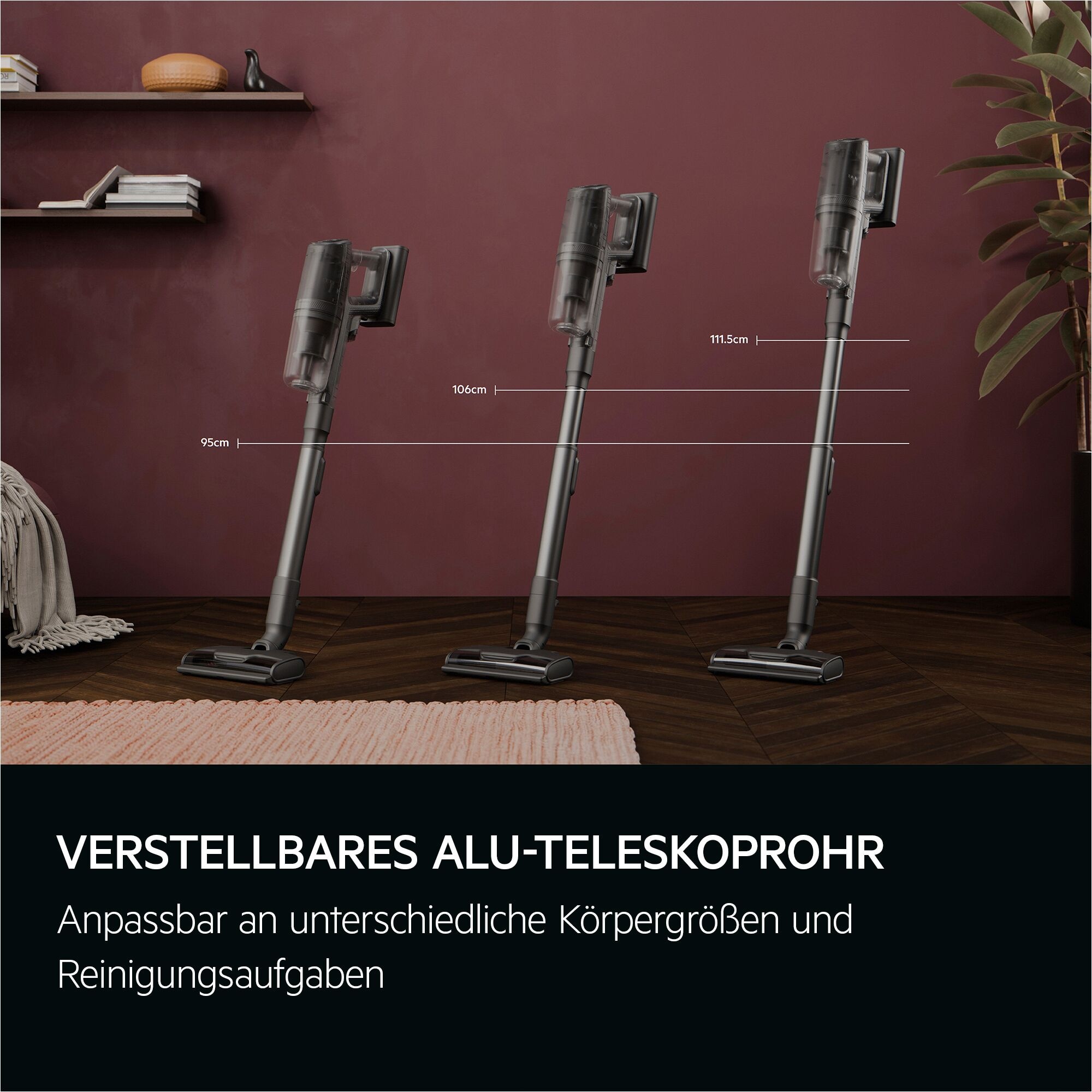 AEG Akku-Hand-und Stielstaubsauger »ULTIMATE 8000 (AP83AB25DG), beutellos, mit Absaugstation«, Hygienische Absaugung des Staubbehälters ohne Kontakt mit Schmutz