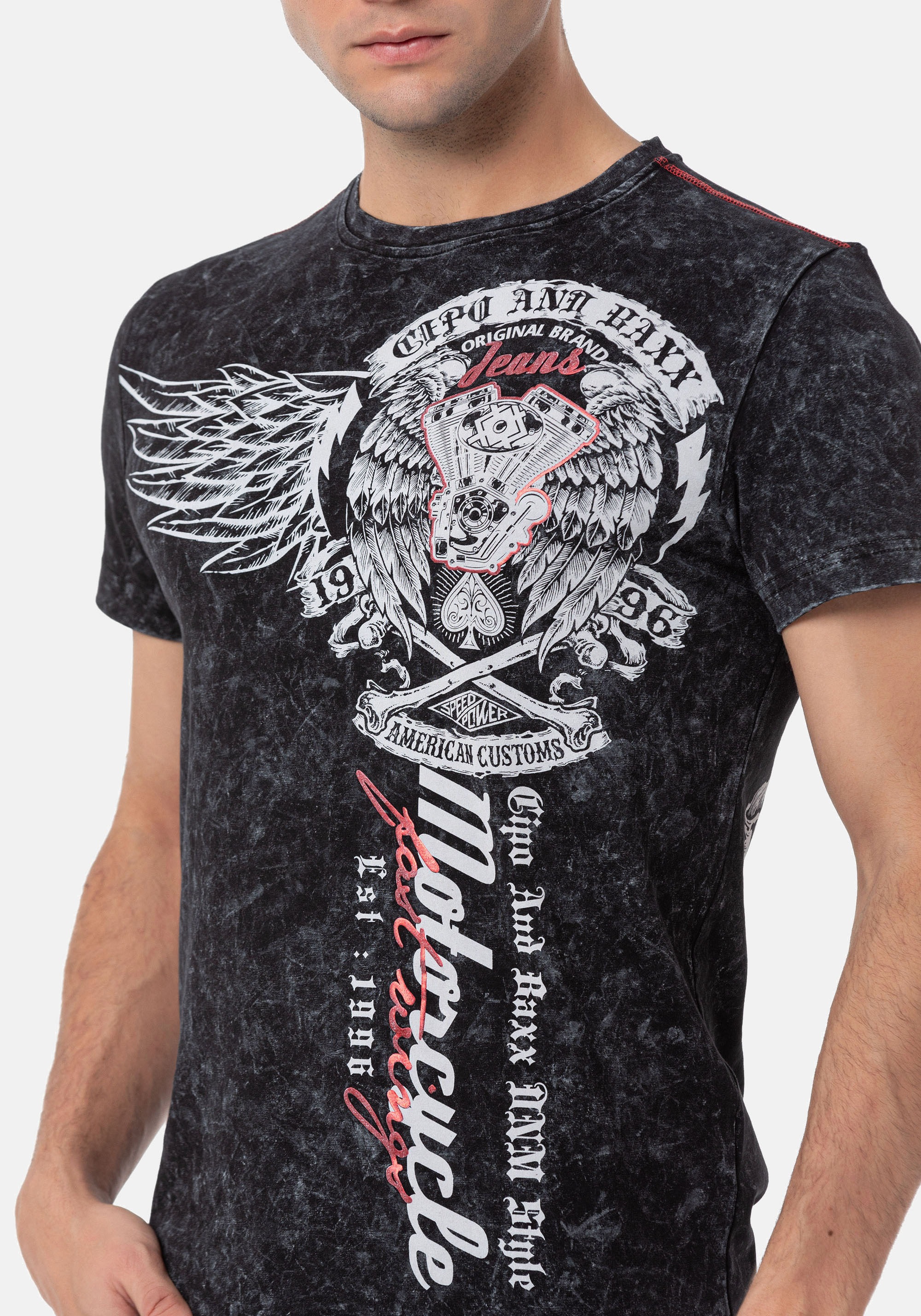 Cipo & Baxx Rundhalsshirt