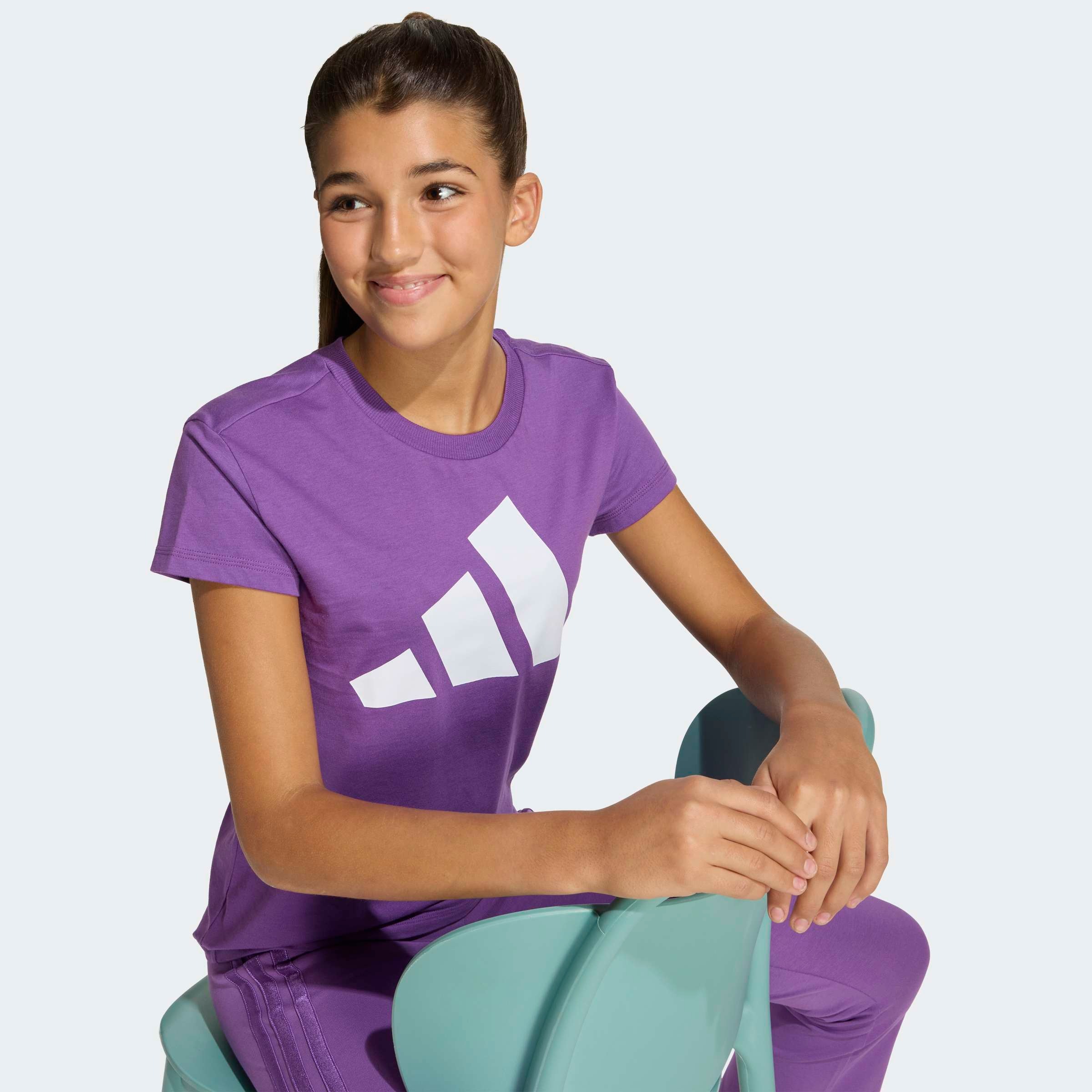 adidas Sportswear T-Shirt »JG BL TEE 160« für Kinder, mit Rundhalsausschnitt, aus Baumwolle, atmungsaktiv