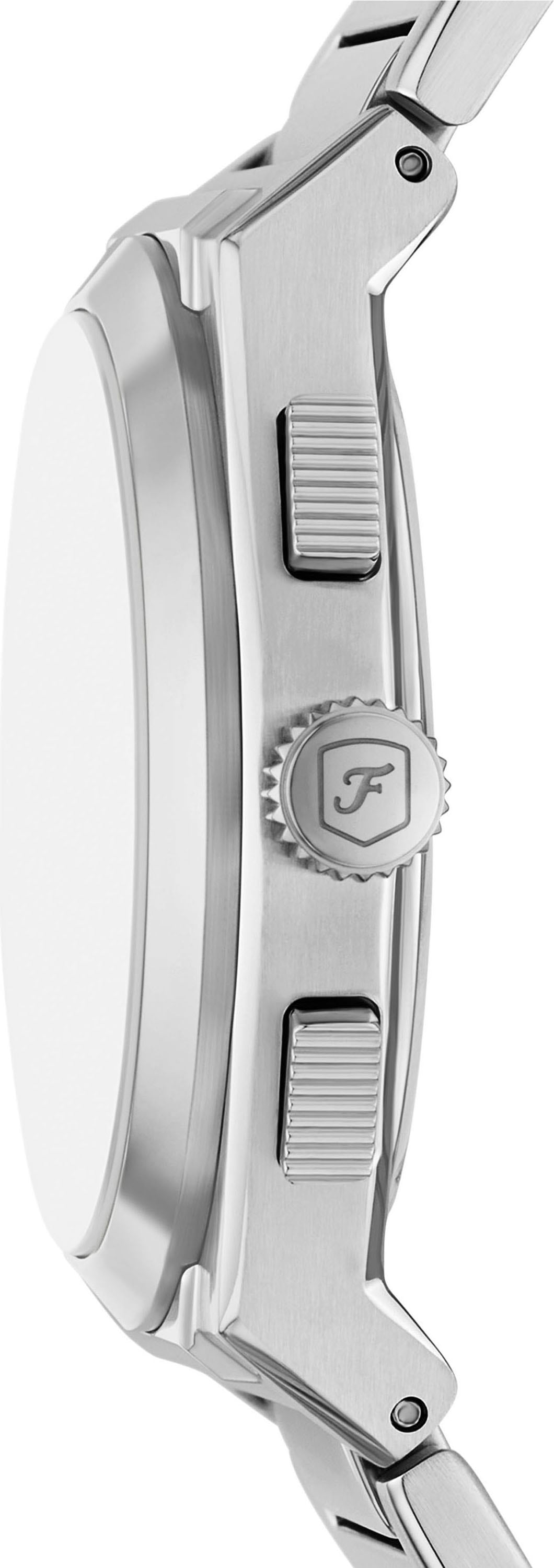 Fossil Chronograph »EVERETT«, Quarzuhr, Armbanduhr, Herrenuhr, Edelstahlarmband, analog