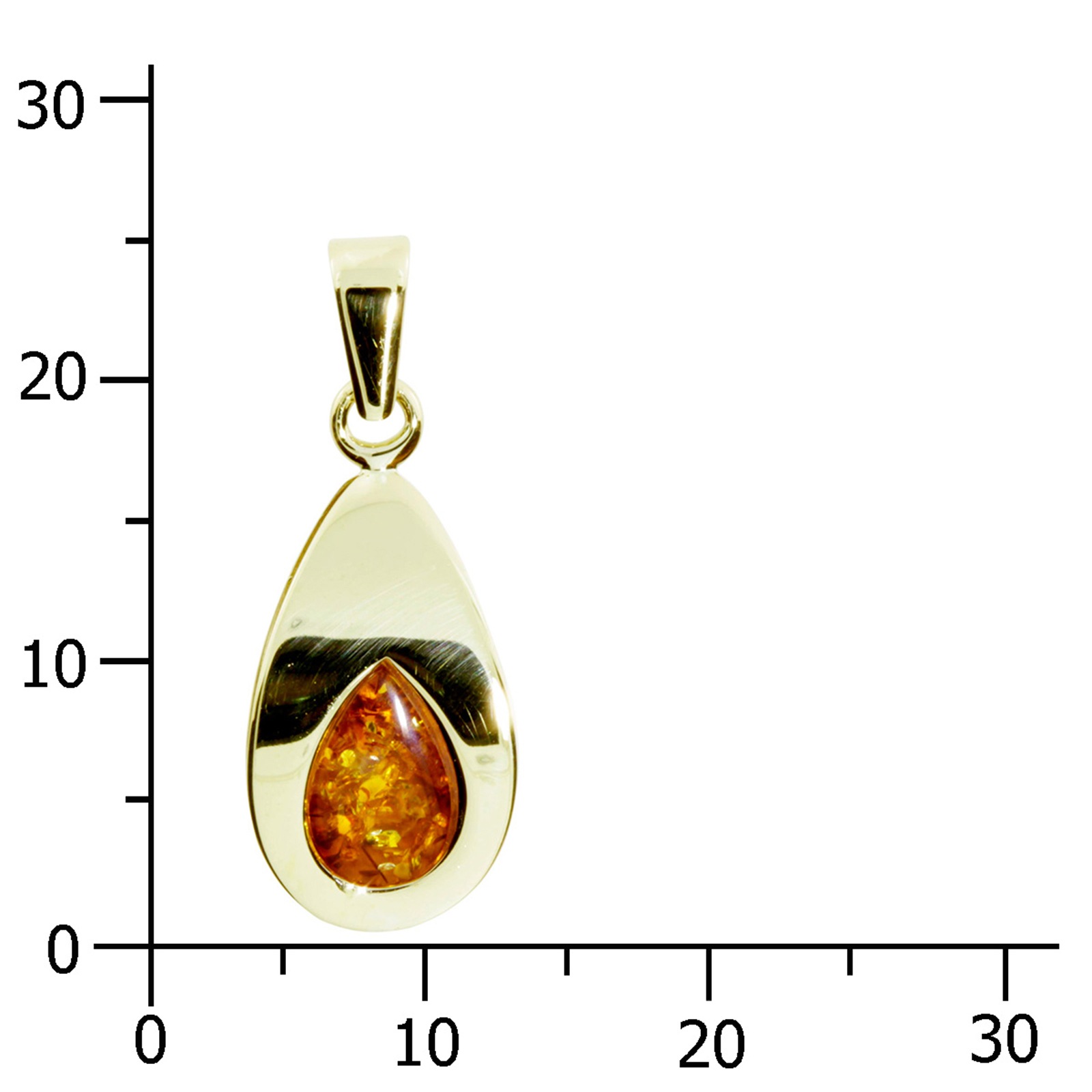 OSTSEE-SCHMUCK Kettenanhänger »- Janika - Gold 333/000 - Bernstein«