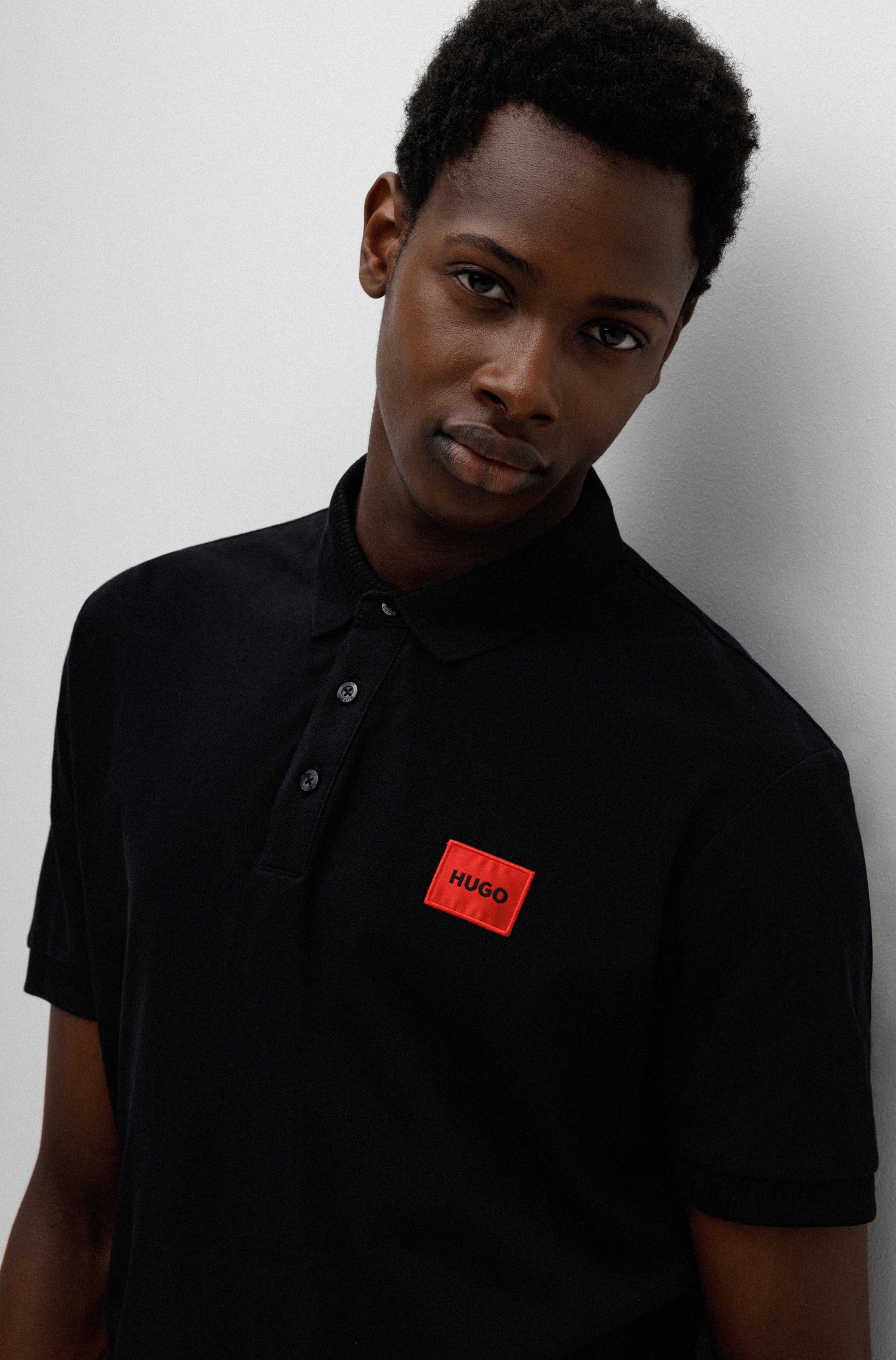 HUGO Poloshirt »Dereso« Slim Fit, Kurzarm, HUGO Weblabel