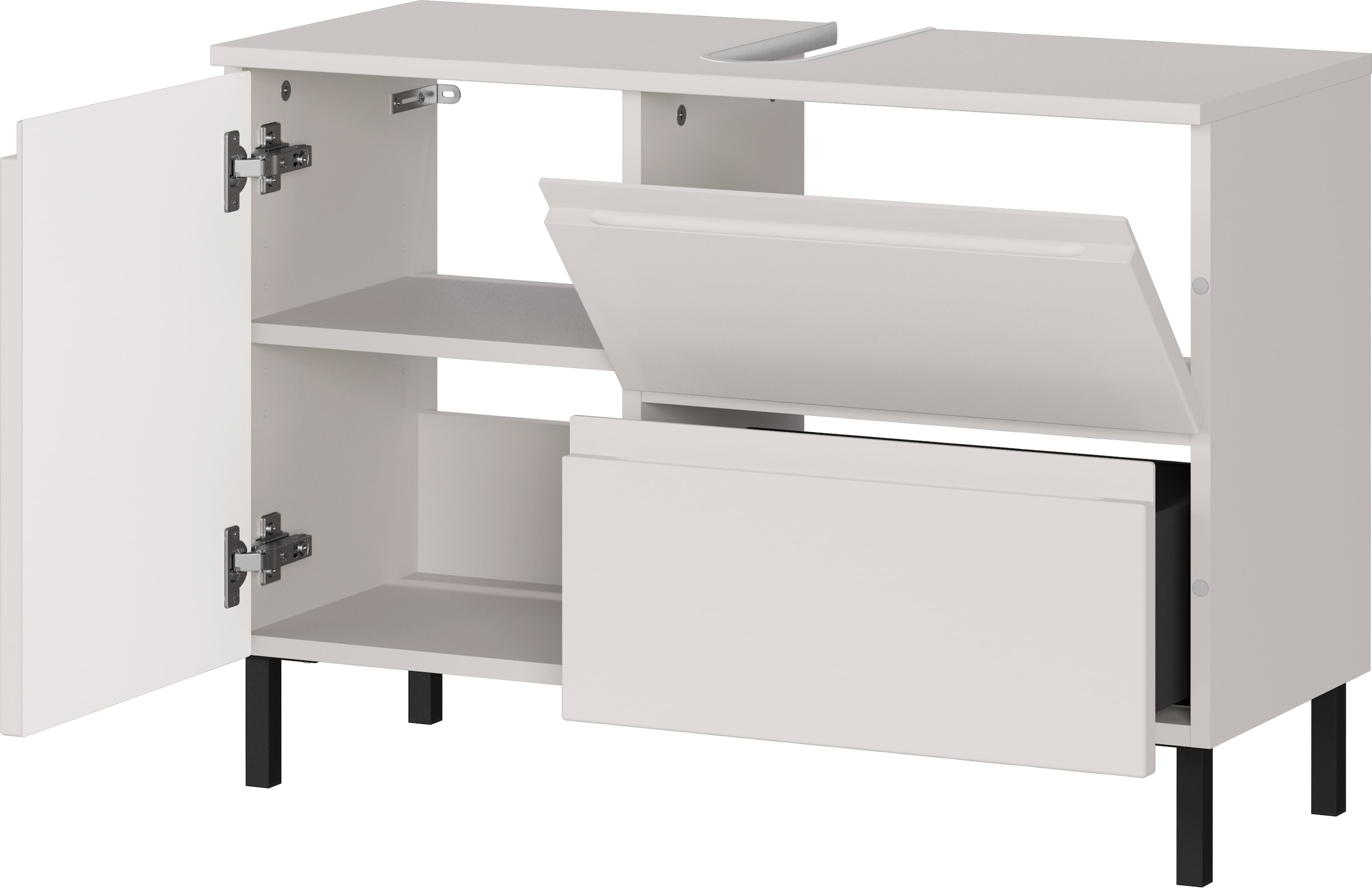 GERMANIA Badmöbel-Set »Scantic«, (2 St.), mehrteiliges Set mit großem Waschbeckenunterschrank