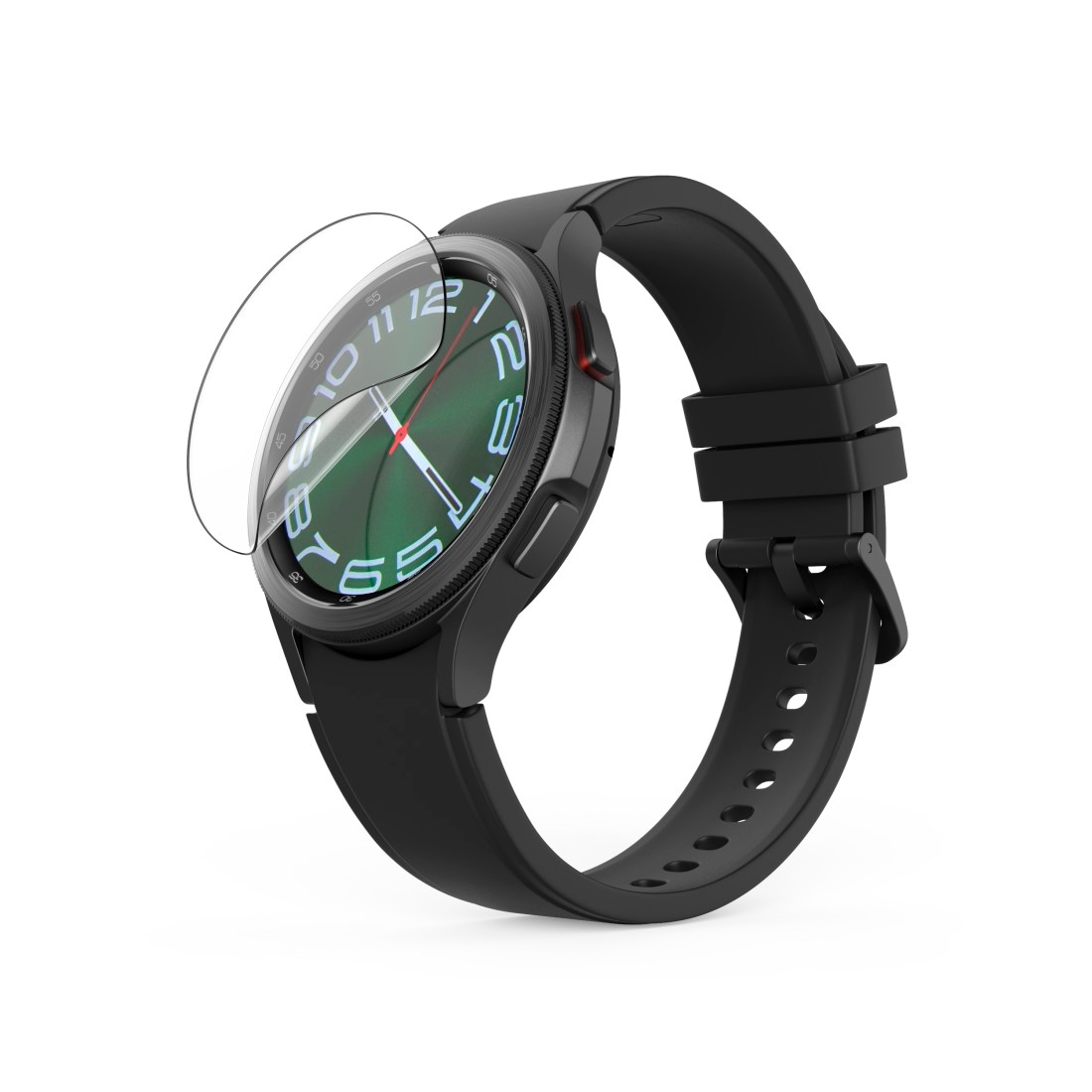 Hama Displayschutzglas »Schutzglas für Samsung Galaxy Watch 6 Classic, 47 mm Durchmesser«, für Samsung Galaxy Watch 6 Classic, 47mm, (1 St.), Smartwatch, Uhr, unzerbrechlich, robust, langlebig