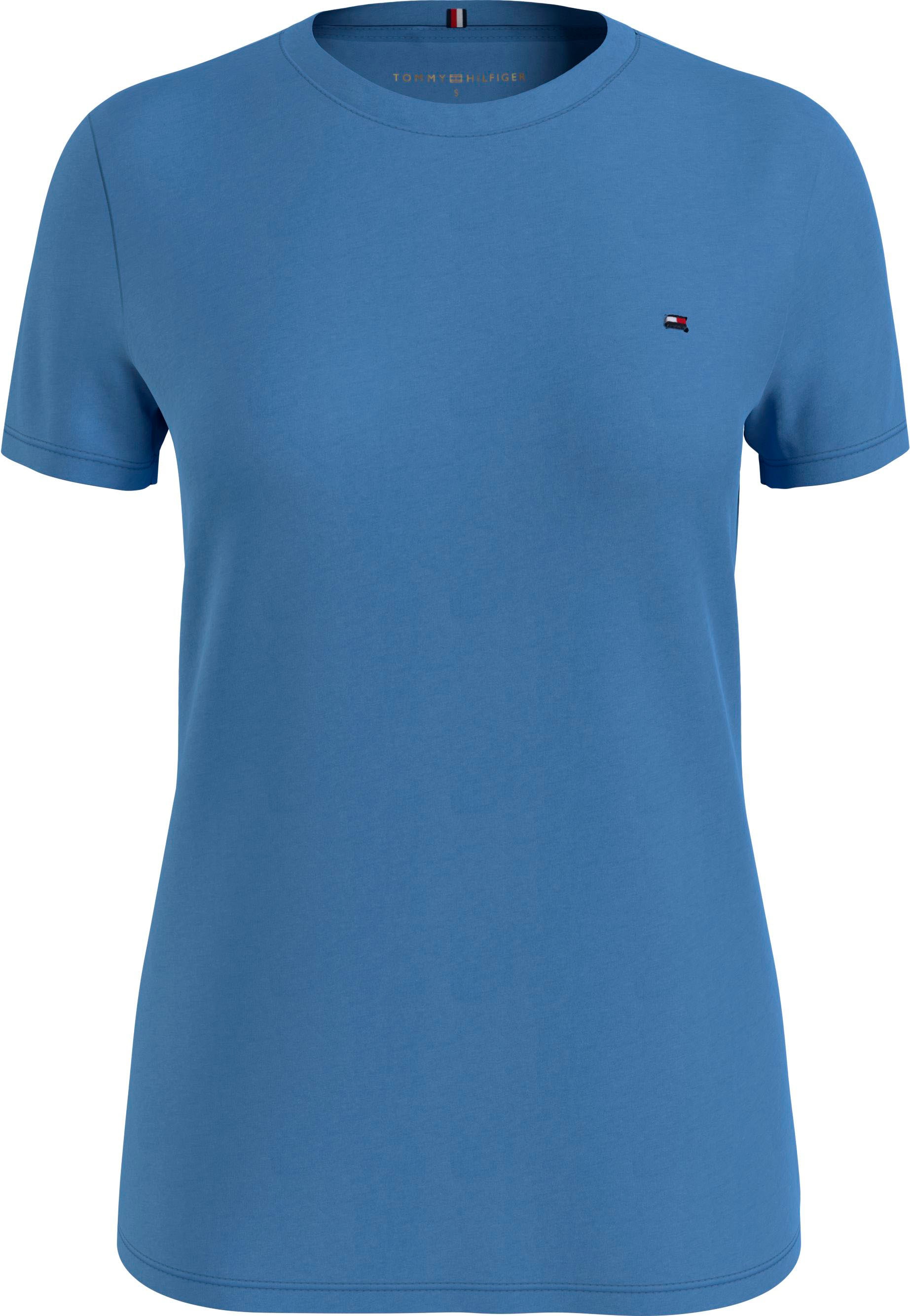 Tommy Hilfiger T-Shirt »NEW Hilfiger Shop Online OTTO mit Tommy NECK im Markenlabel CREW TEE«