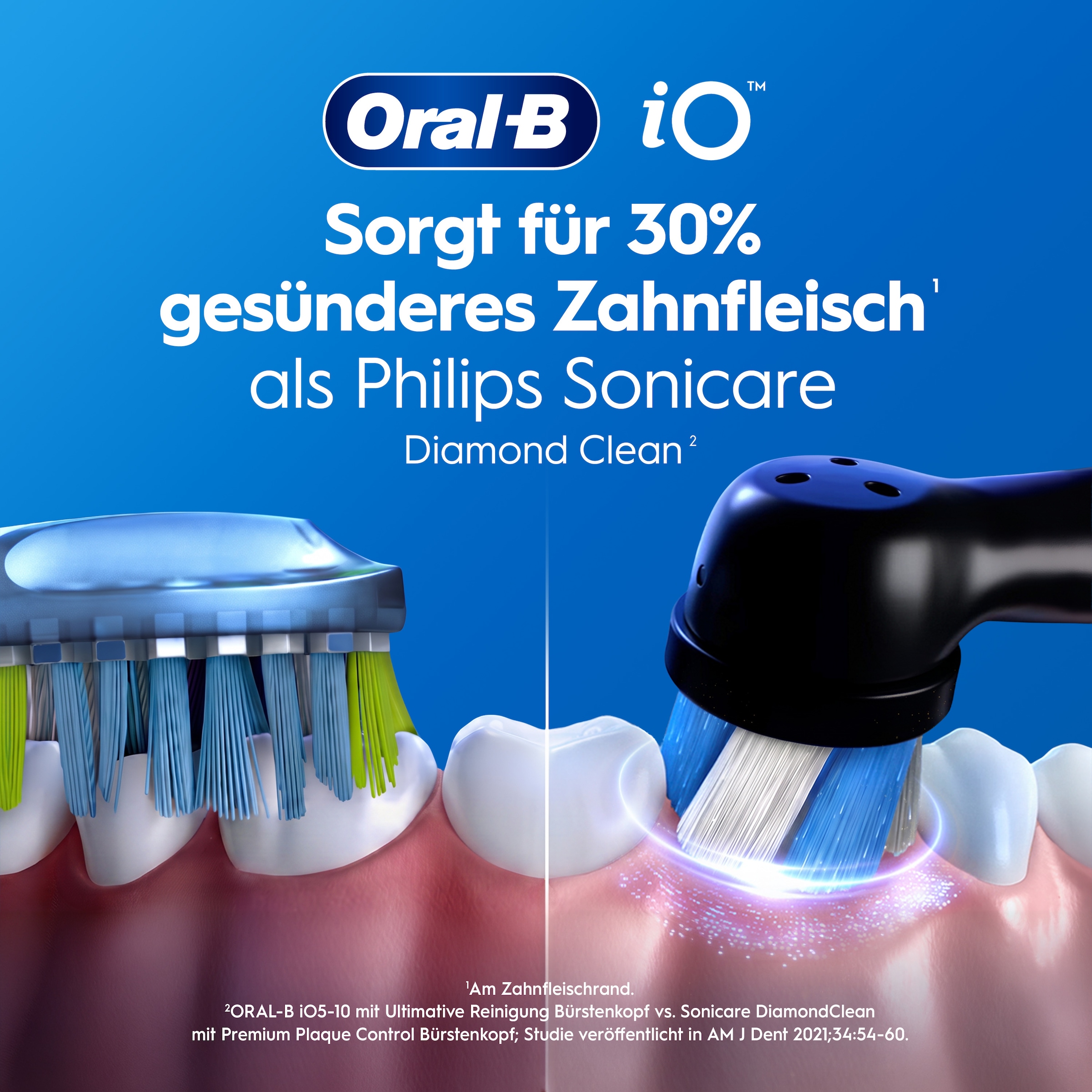 Oral-B »iO Series 3 Doppelpack« 2 Stk. Aufsteckbürsten Magnet-Technologie