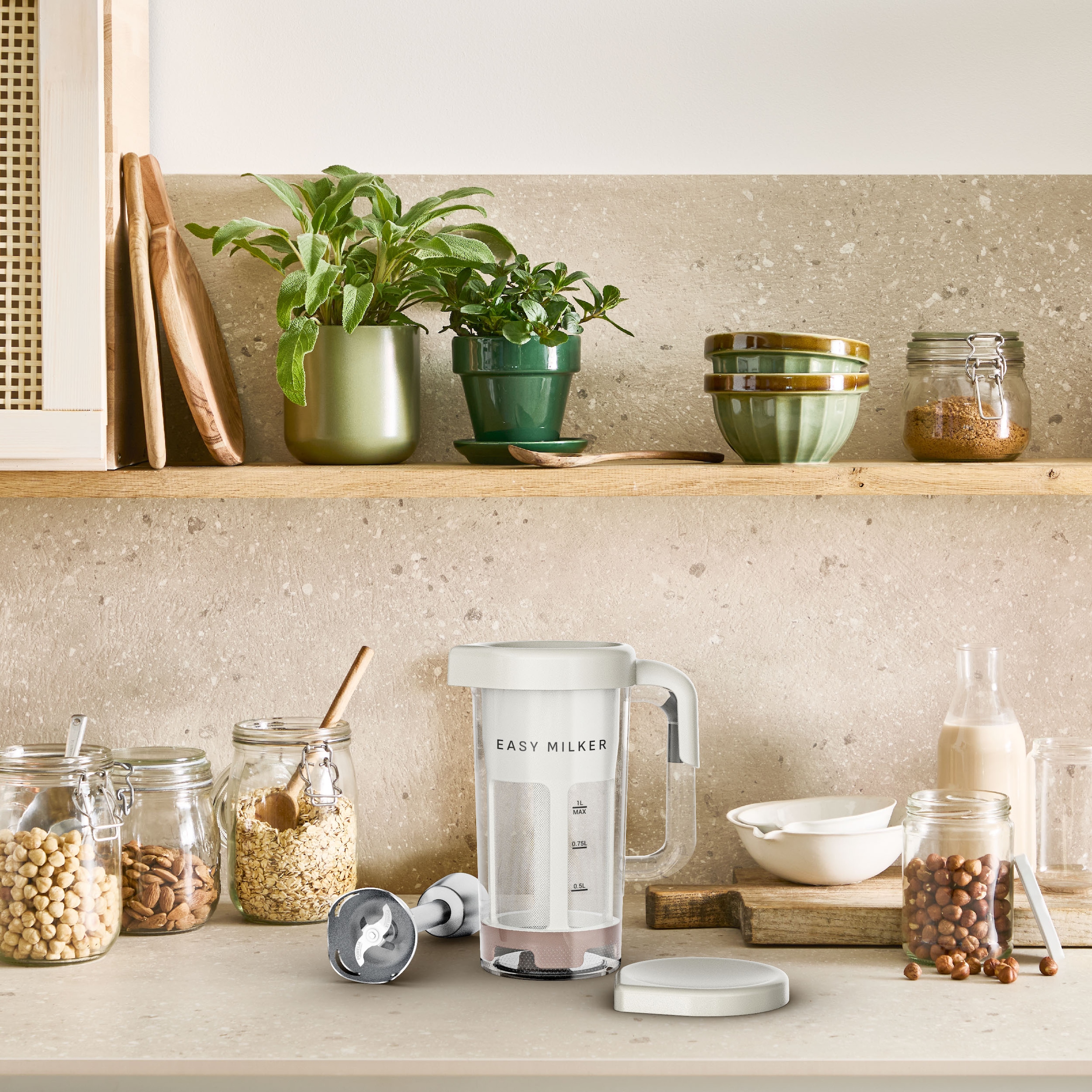 Tefal Zerkleinerer »Easy Milker VZ700A« Pflanzenmilchzubereiter, kein Abfall, mit allen Stabmixern kompatibel