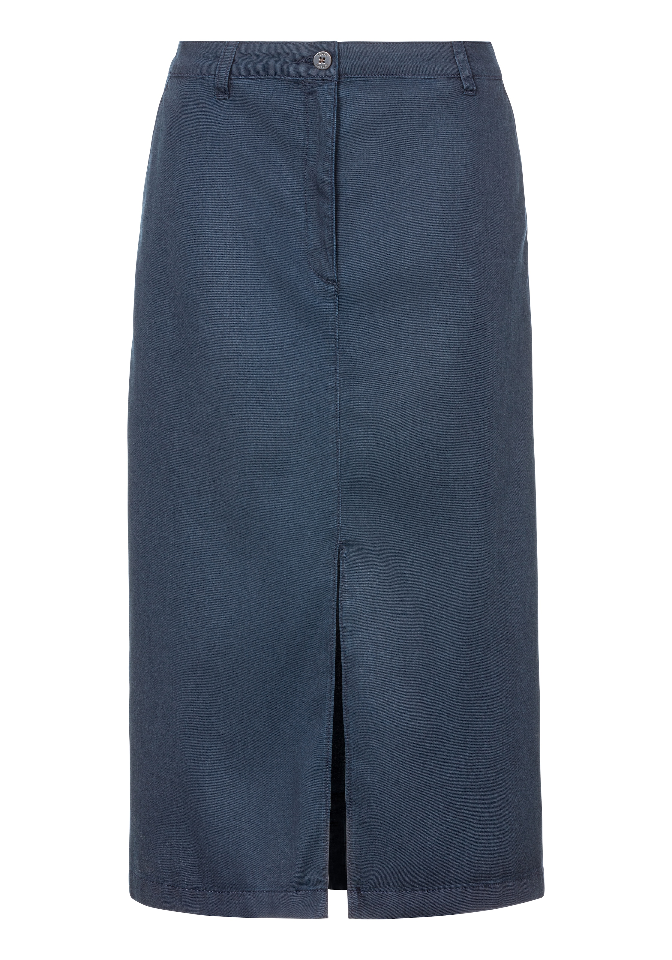 Tommy Hilfiger Webrock »CO TENCEL MIDI SKIRT«, mit Schlitz