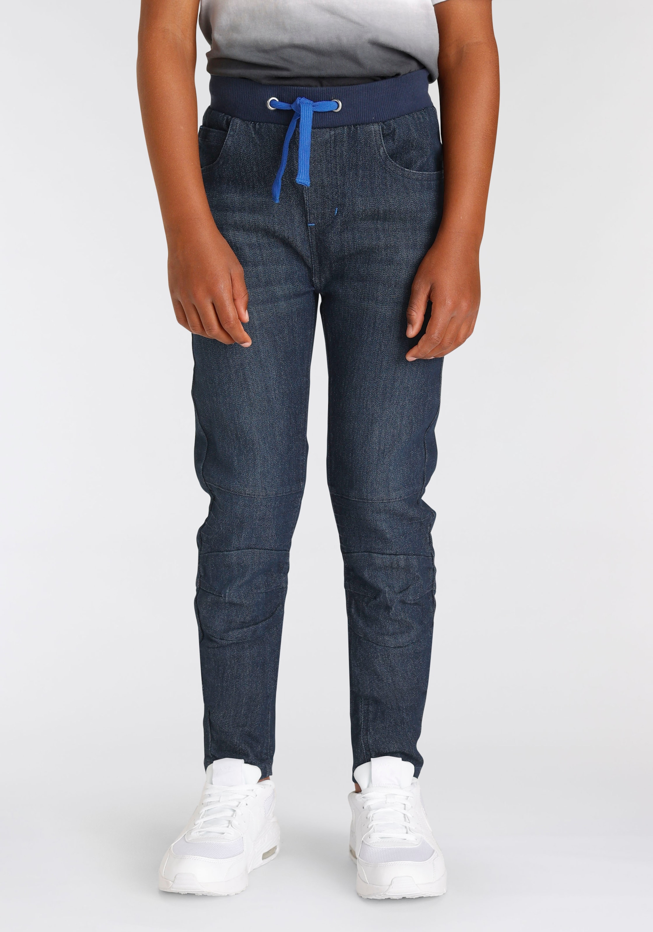 Chiemsee Schlupfjeans », Stretch-Jeans für Jungen«, schmale Beinform, Used-Waschung, niedrige Leibhöhe