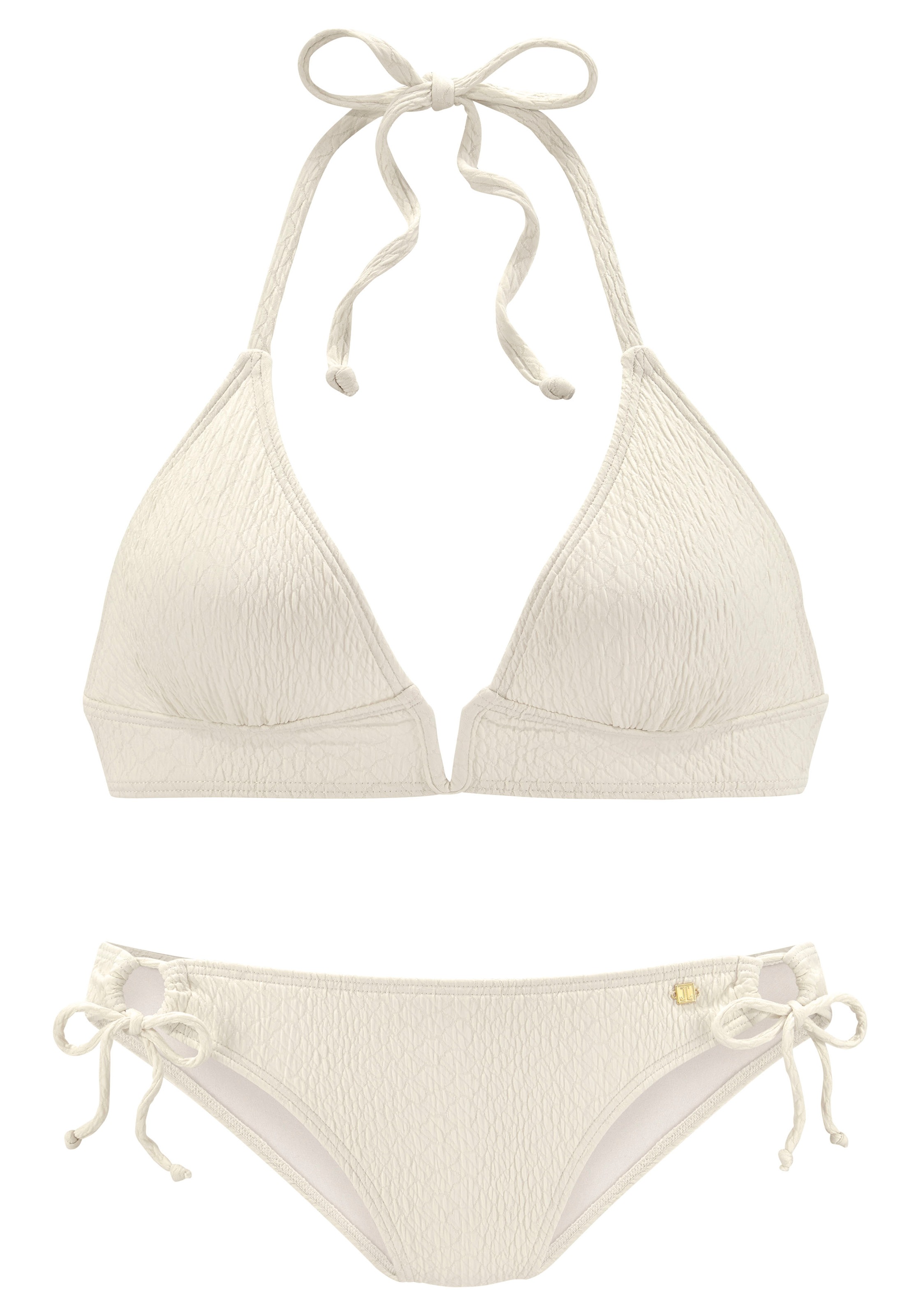 JETTE Triangel-Bikini, mit V-Schnalle