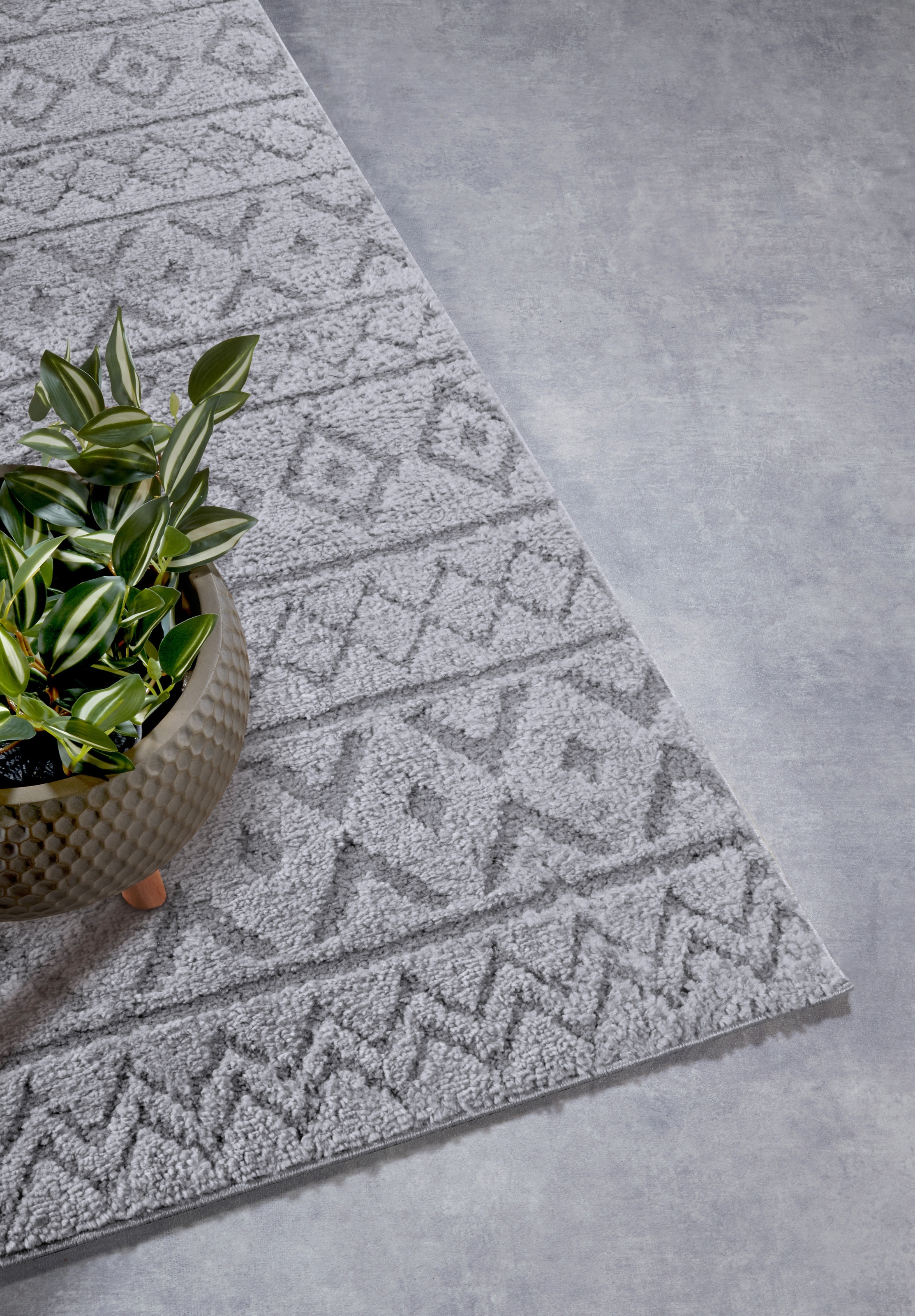 ELLE DECORATION Designteppich »Itinerance«, rechteckig, 18 mm Höhe, Hochflor, Shaggy, Läufer, weich, Langflor, modern, Hoch Tief Effekt