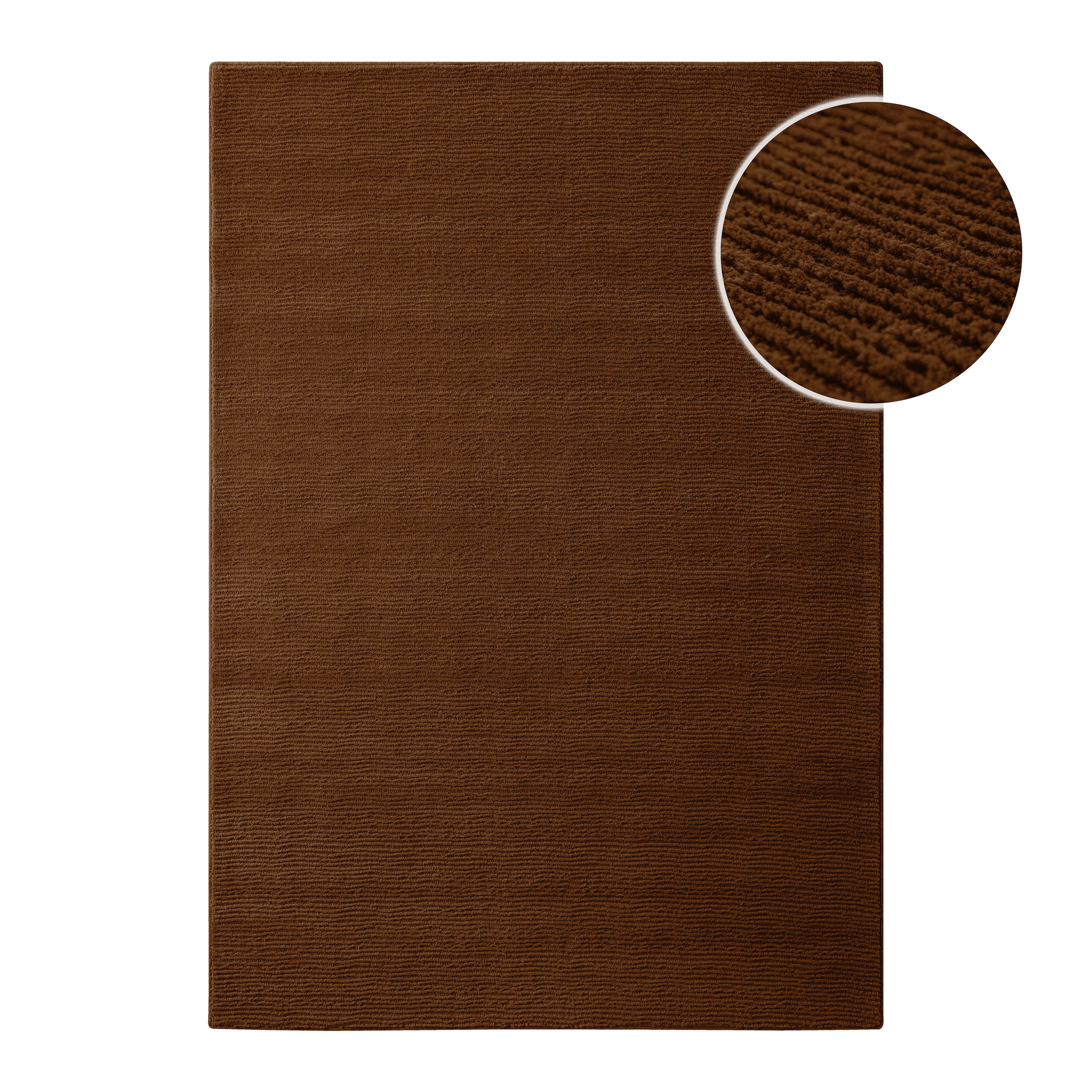 Wecon home Teppich »Castello ONE« rechteckig 7 mm Höhe Schurwolle, Kurzflor mit Hoch-Tief-Effekt, Wohnzimmer, Rautenmuster