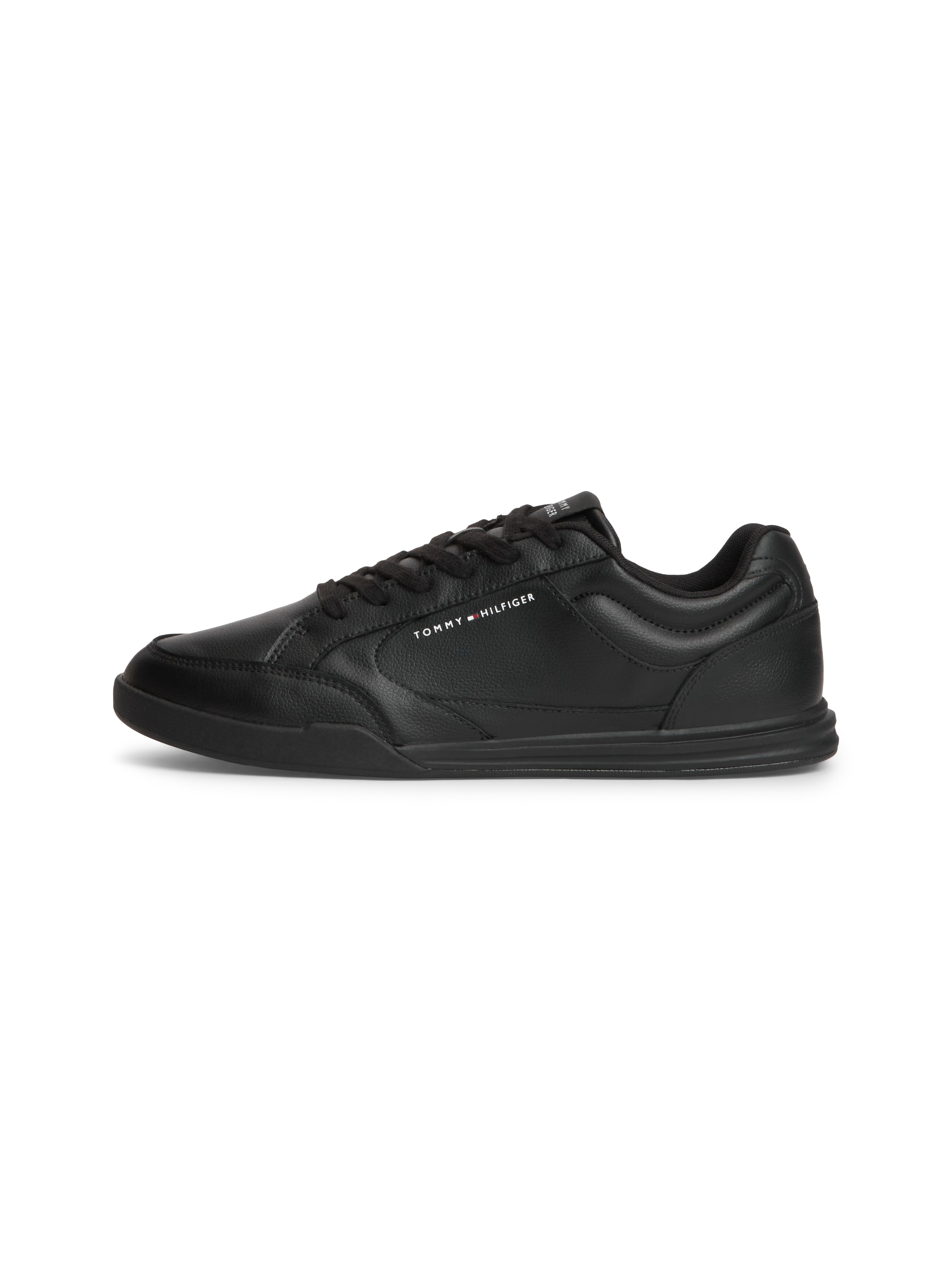 Tommy Hilfiger Sneaker »LOW PRO CUPSOLE  PERF LEATHER«  Schnürschuh, Halbschuh, Freizeitschuh mit seitlichem Logoschriftzug